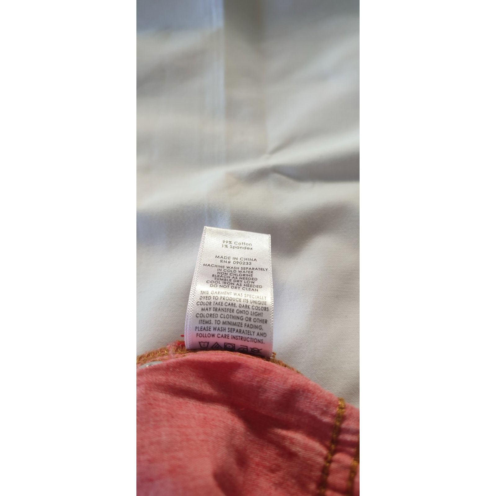 Kendall And Kylie Kendall + Kylie Red Jeans | Size XS | Very Good Condition Size 25" / US 0 / IT 36 - 9 Thumbnail