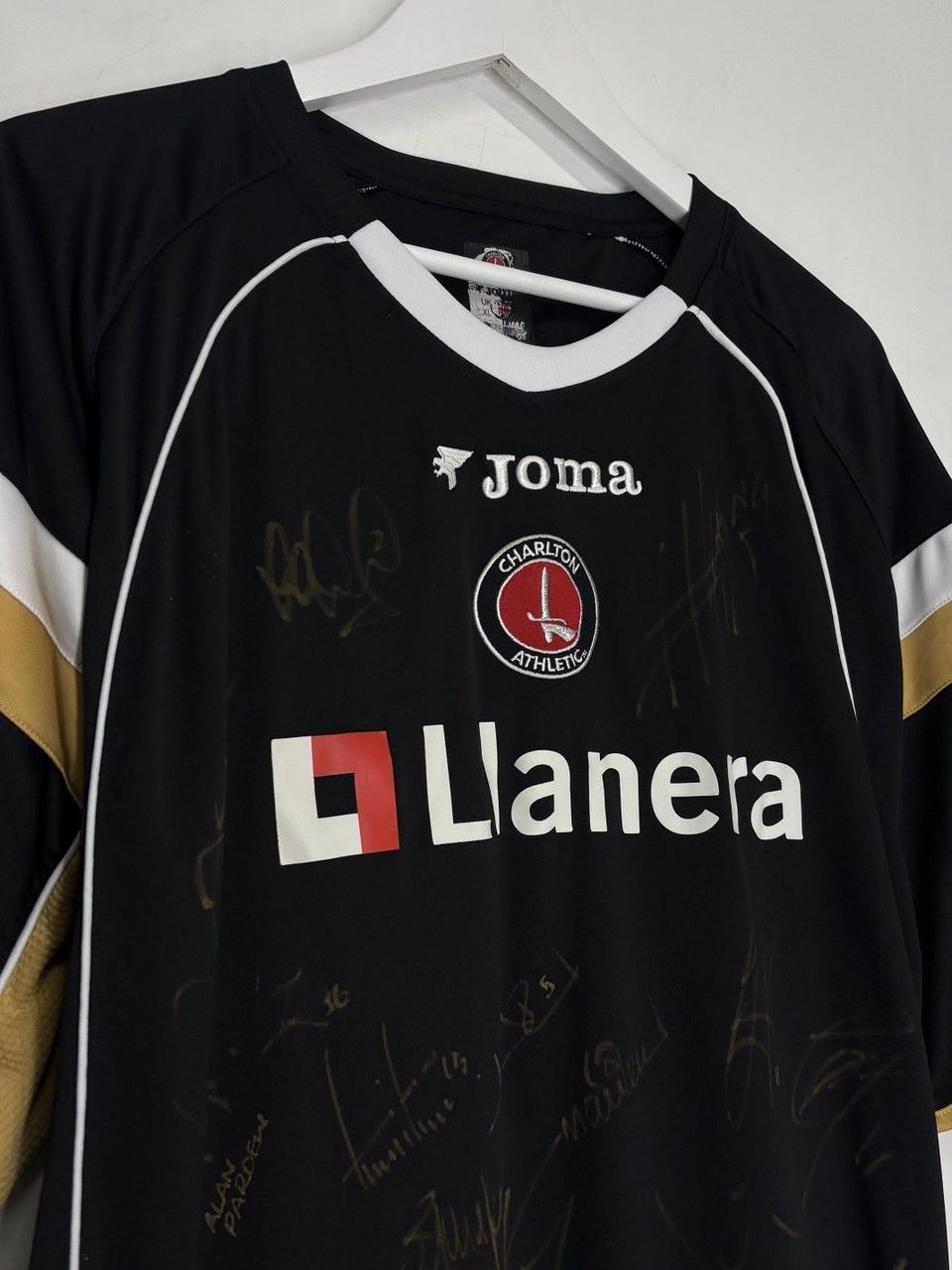 Joma #10 Bent Charlton Athletic 2006 Away Soccer Jersey W/ Signed Size US XL / EU 56 / 4 - 4 Thumbnail