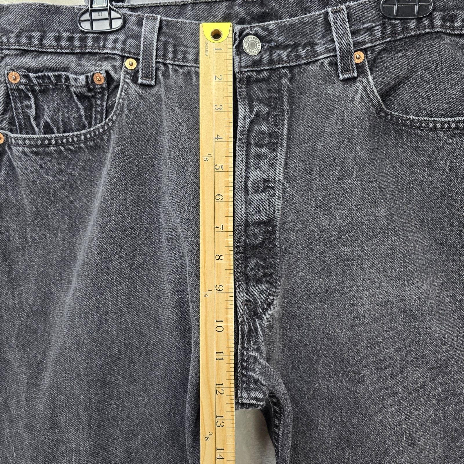 Levi's Vintage 90s Levis 501 Jeans Men 38x30 (Fits 38x26) Black USA Size US 38 / EU 54 - 13 Thumbnail
