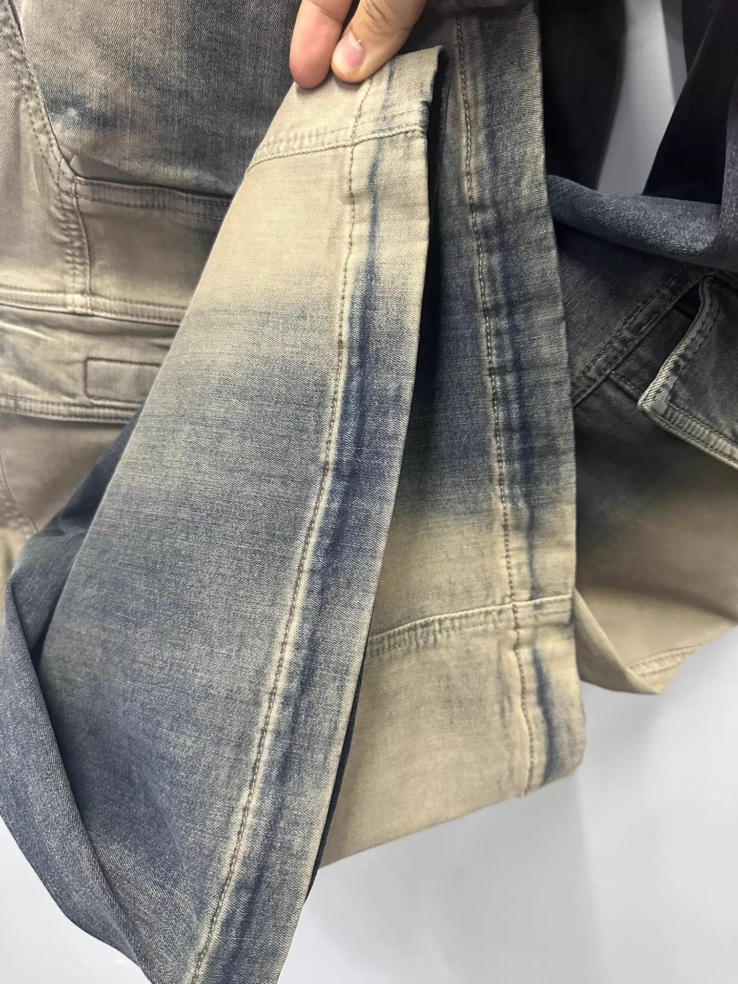 Rick Owens Rick Owens 23ss Bela Cargo Gradient Jeans 52 (XL) Size US 41 - 3 Thumbnail