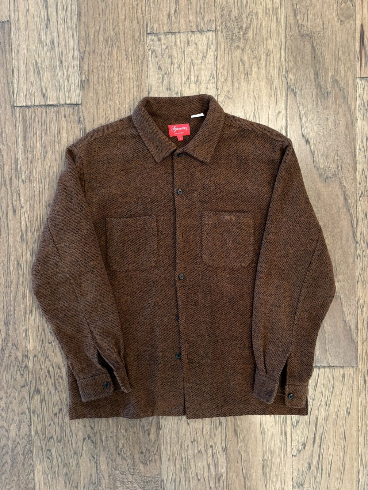 Supreme Supreme Brushed Flannel Twill Shirt - Brown - L | Grailed