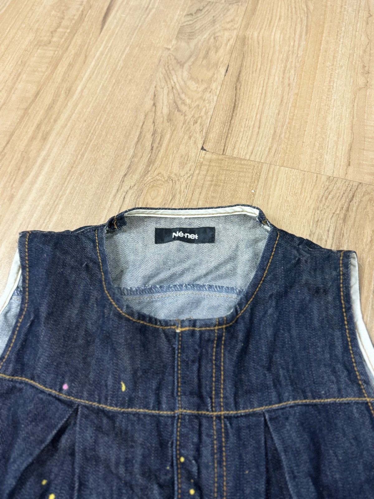 Issey Miyake × Ne-Net NE NET DENIM DRESSES Size M / US 6-8 / IT 42-44 - 3 Thumbnail