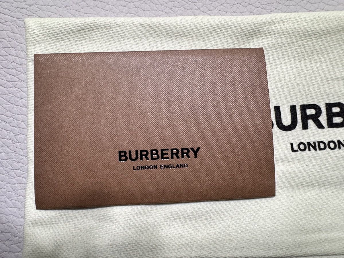 Burberry Burberry Large Check Zip Around Leather Wallet Dark Blue Size ONE SIZE - 17 Thumbnail