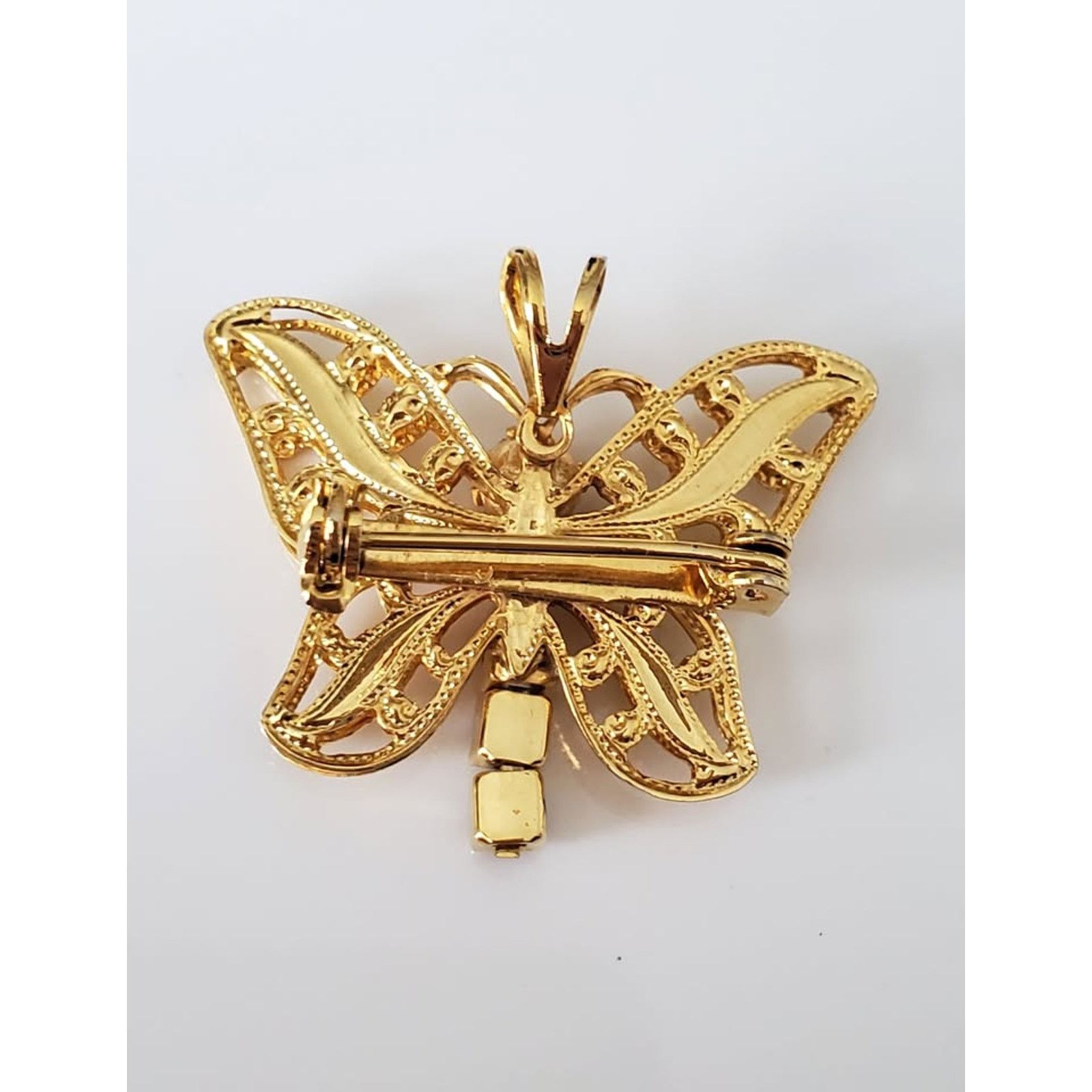 Other Vintage Butterfly Brooch Pendant Size ONE SIZE - 2 Thumbnail