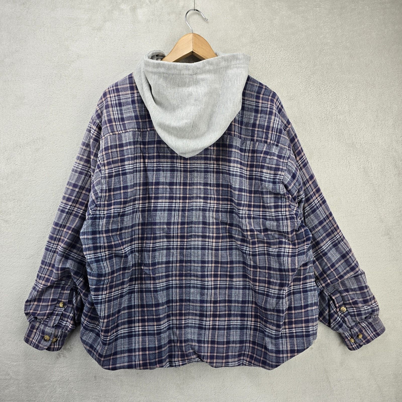 Body Glove Vintage Body Glove Thermal Lined Plaid Hoodie Mens XL Y2K Size US XL / EU 56 / 4 - 8 Thumbnail