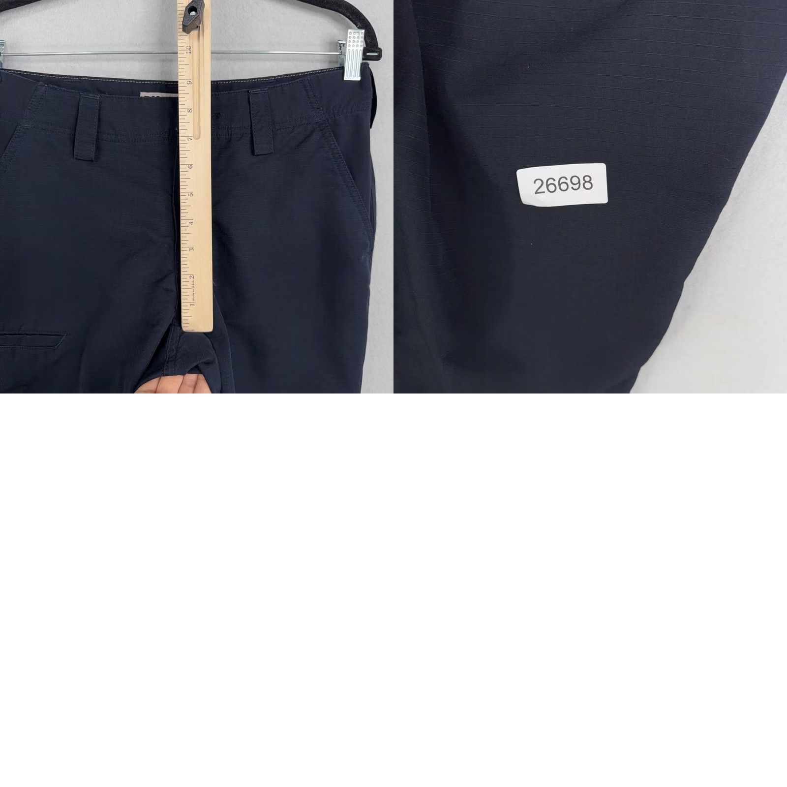 Vintage 5.11 Tactical Pants Womens 6 Blue Twill Straight Leg Workwear Cargo Pockets Womens, Regular Fit, Casual, Fall, 30 in Inseam Size 28" / US 6 / IT 42 - 9 Thumbnail