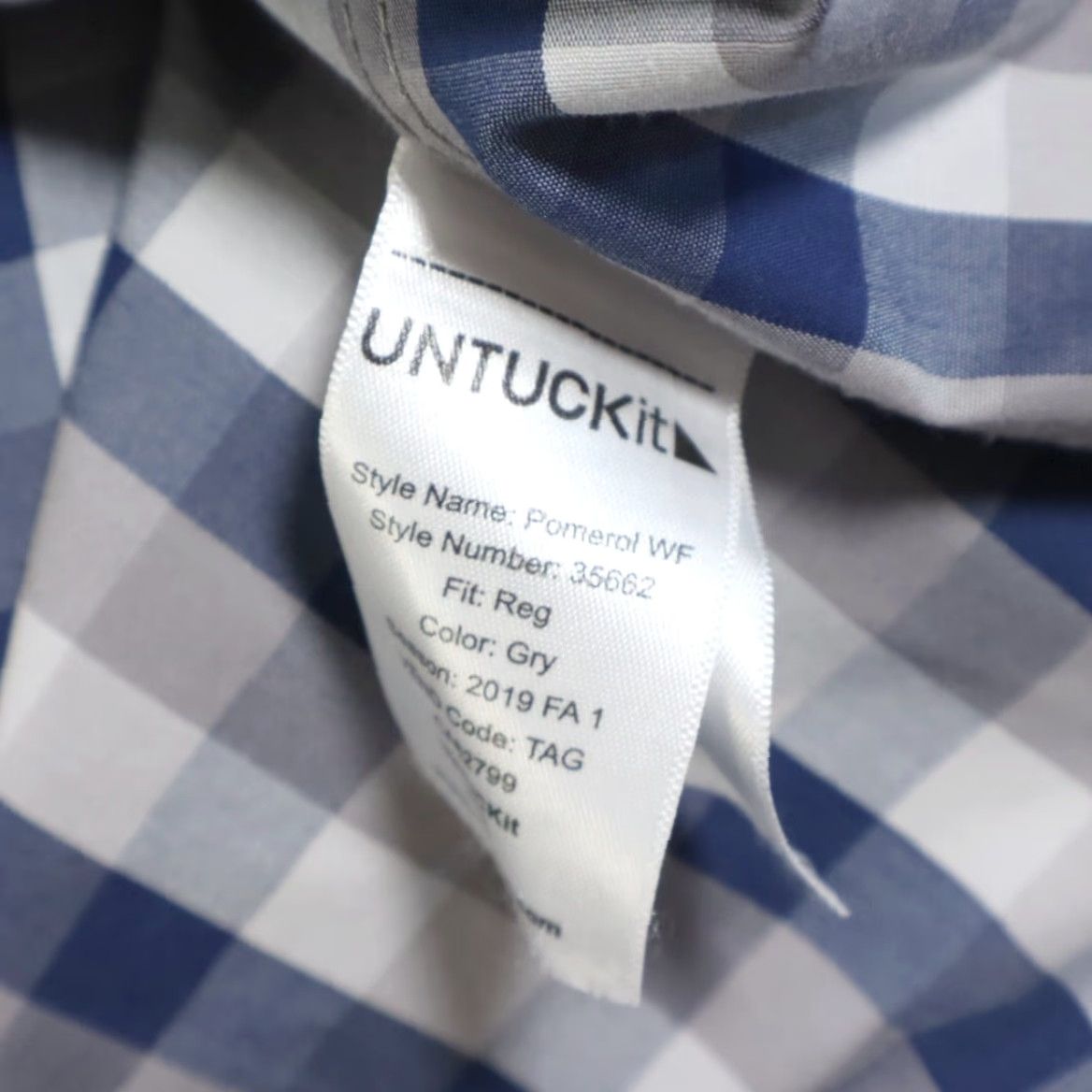UNTUCKit VINTAGE Untuckit Pomerol WF Cotton Plaid Long Sleeve Button Up Shirt Men's XL Size US XL / EU 56 / 4 - 6 Thumbnail