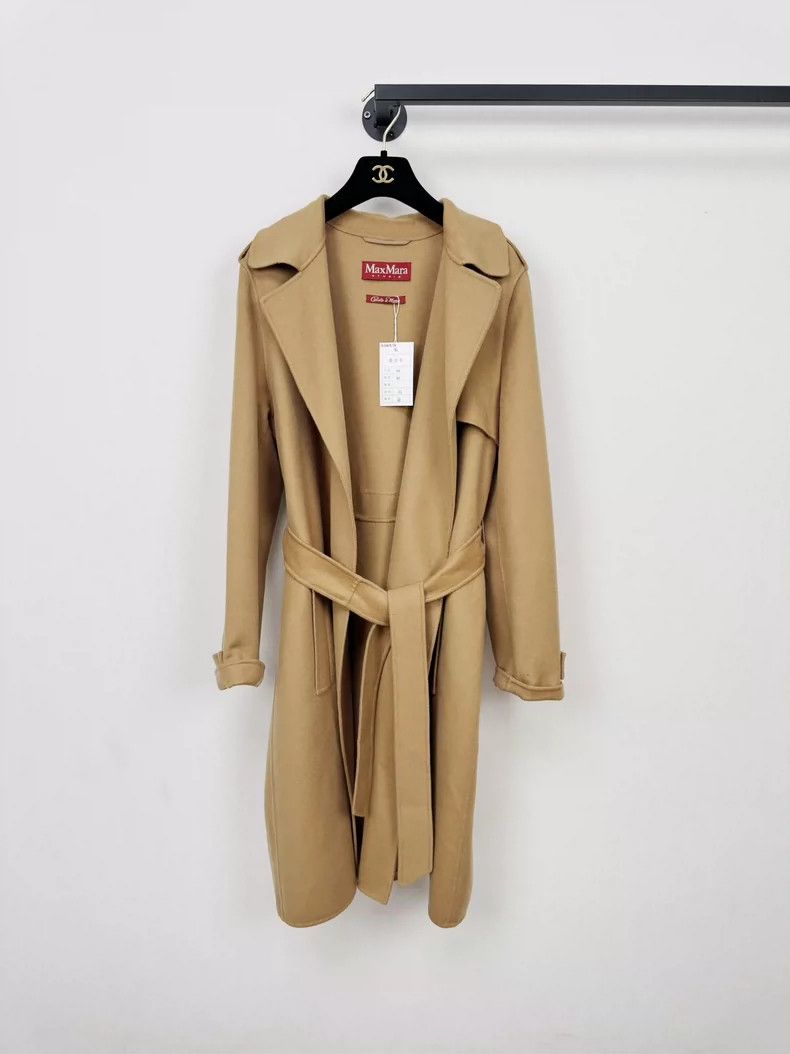 Max Mara Max Mara Camel wool cashmere overcoat Size L / US 10 / IT 46 - 1 Thumbnail