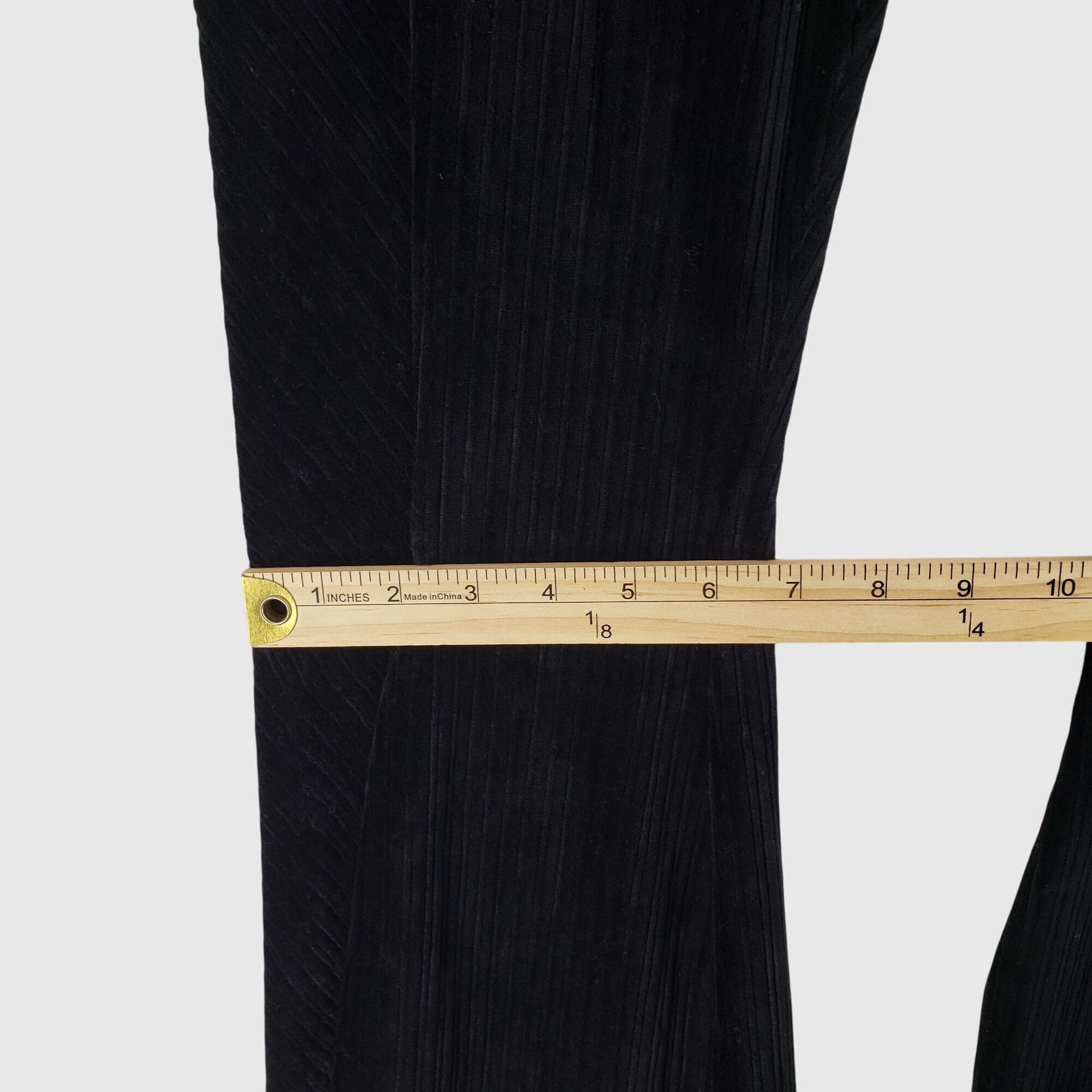 Maniere De Vior Manière De Voir Black Corduroy Flare Pants Size 14 Tall Inse Size 36" / US 14 / IT 50 - 7 Thumbnail