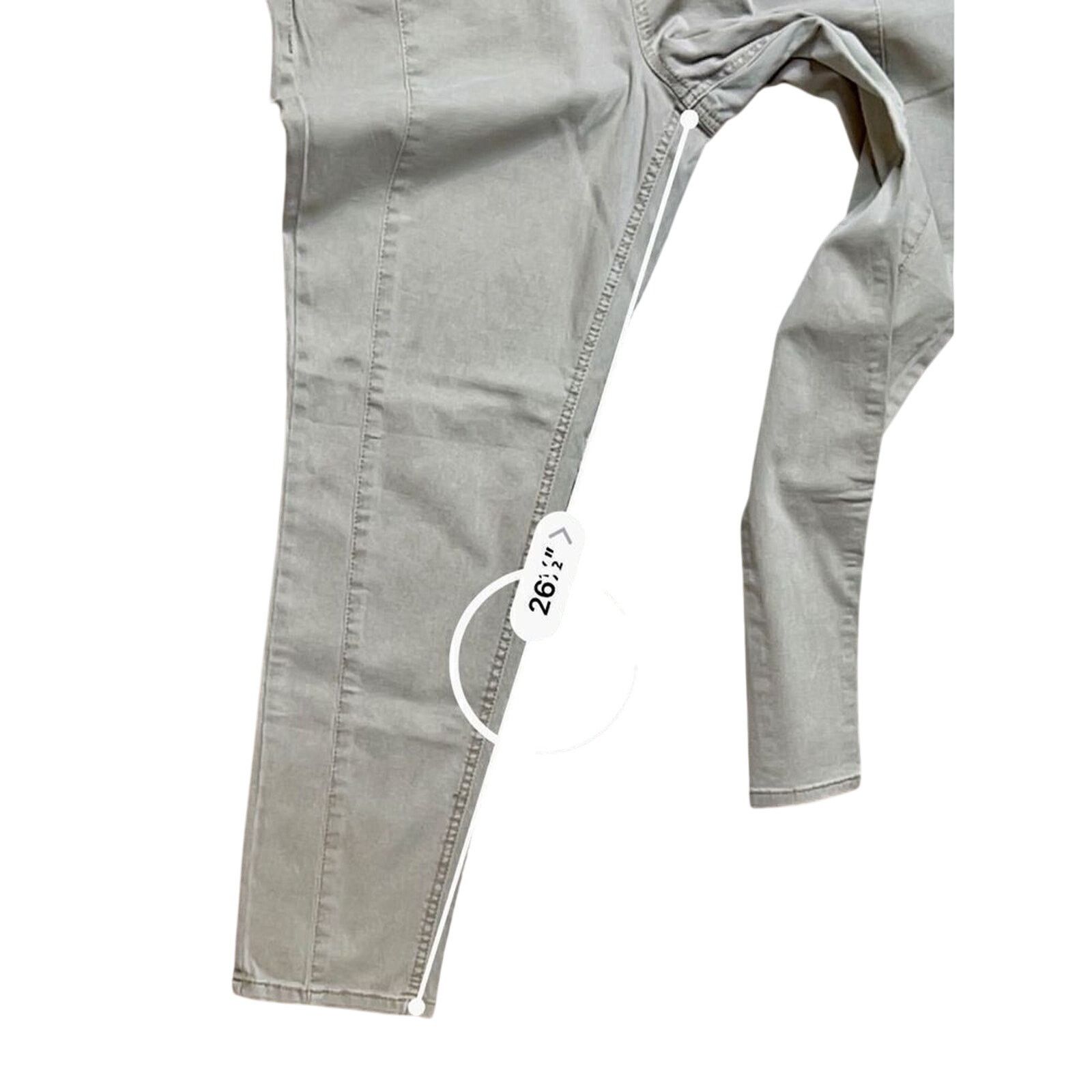 Other Soho NY&C Gray Tapered Leg Exposed Zippers Ankle Jeans 12 Size 34" / US 12 / IT 48 - 6 Thumbnail