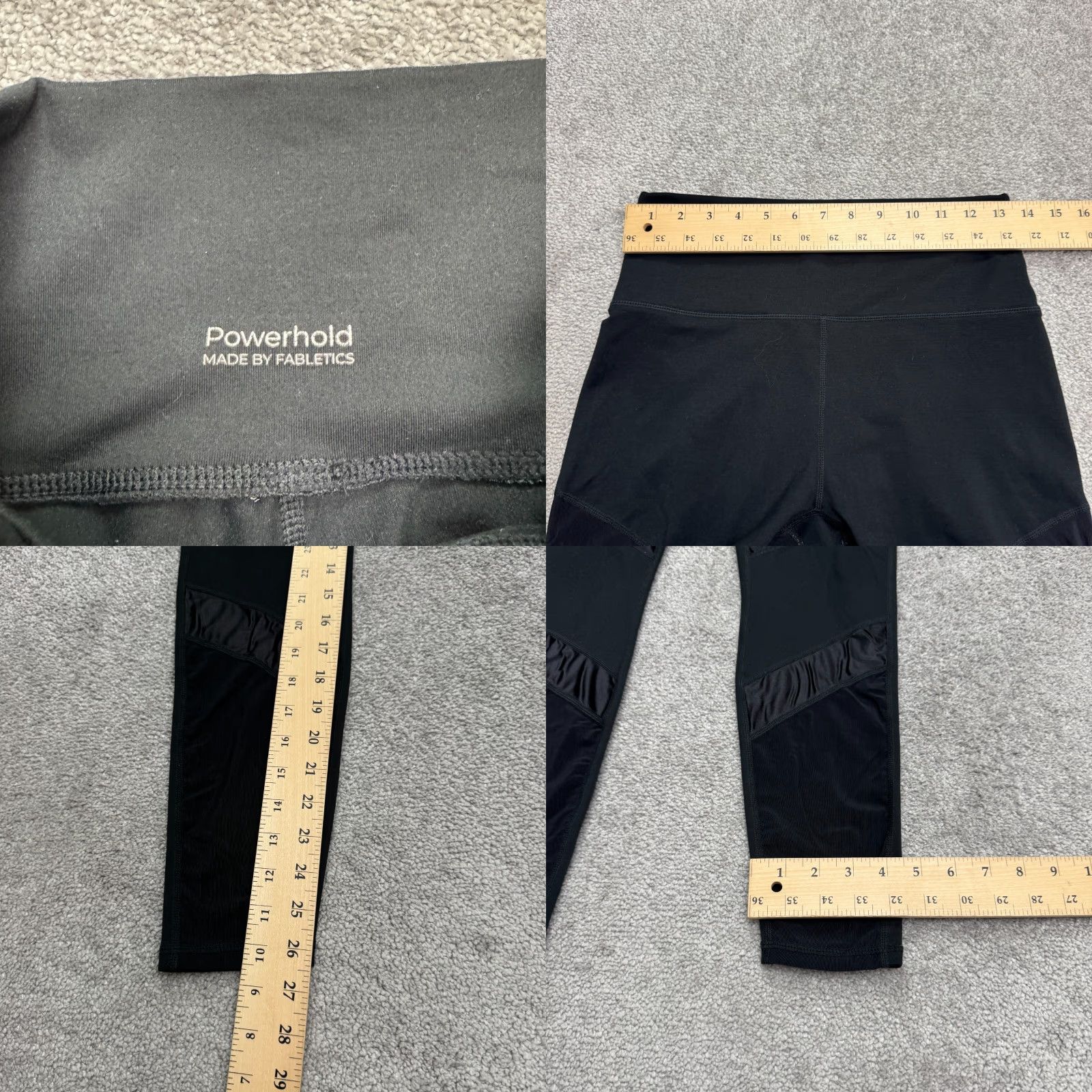 Fabletics VINTAGE Powerhold By Fabletics Ankle Compression Leggings Womens 26x26 Black High Rise 26 Black Activewear Leggings Womens Mens? Size 26" / US 2 / IT 38 - 8 Thumbnail