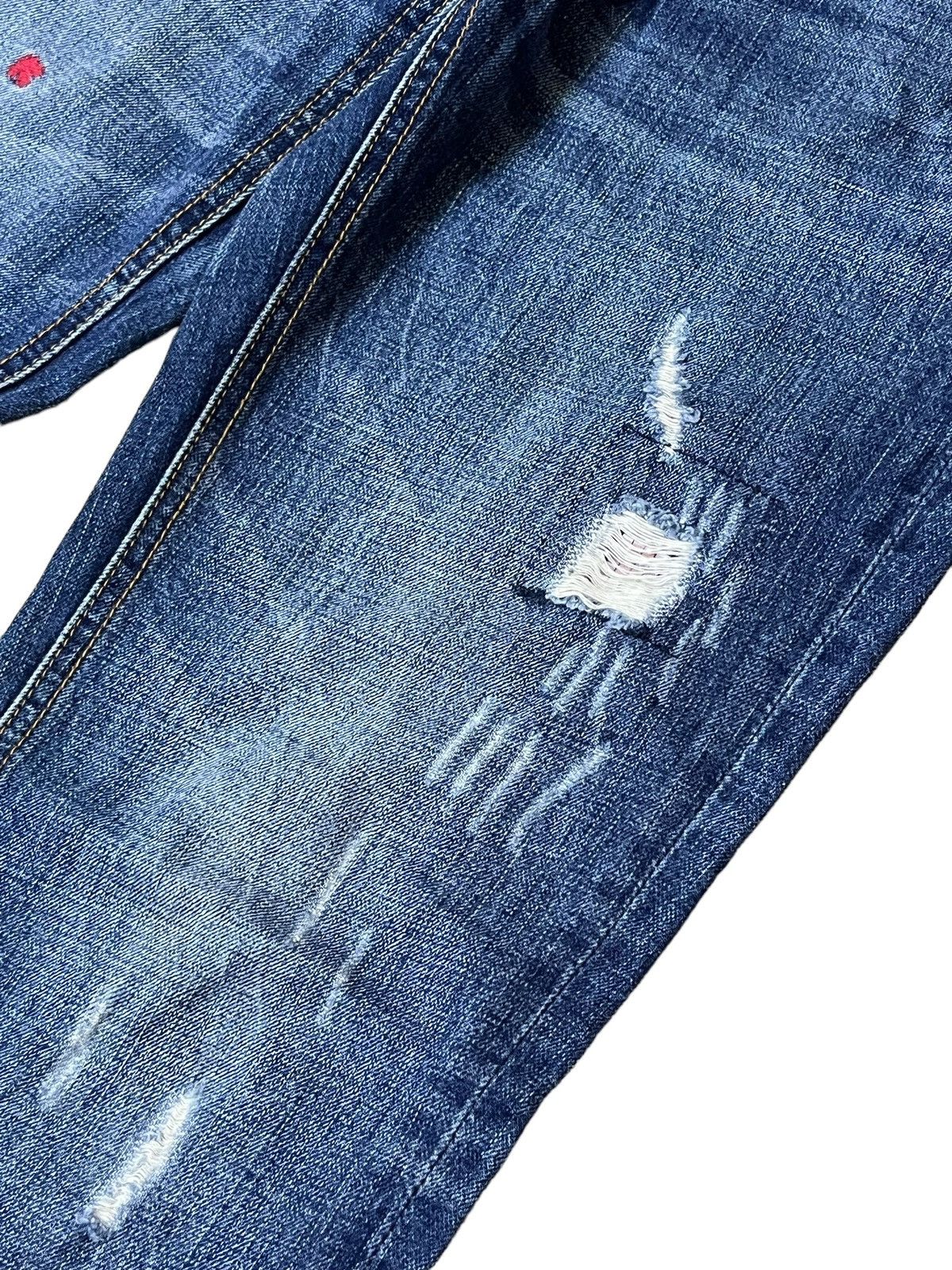 Dsquared2 SICK🔥DSQUARED2 JEAN SLIM FIT DISTRESSED STYLE JEANS Size US 30 / EU 46 - 8 Thumbnail