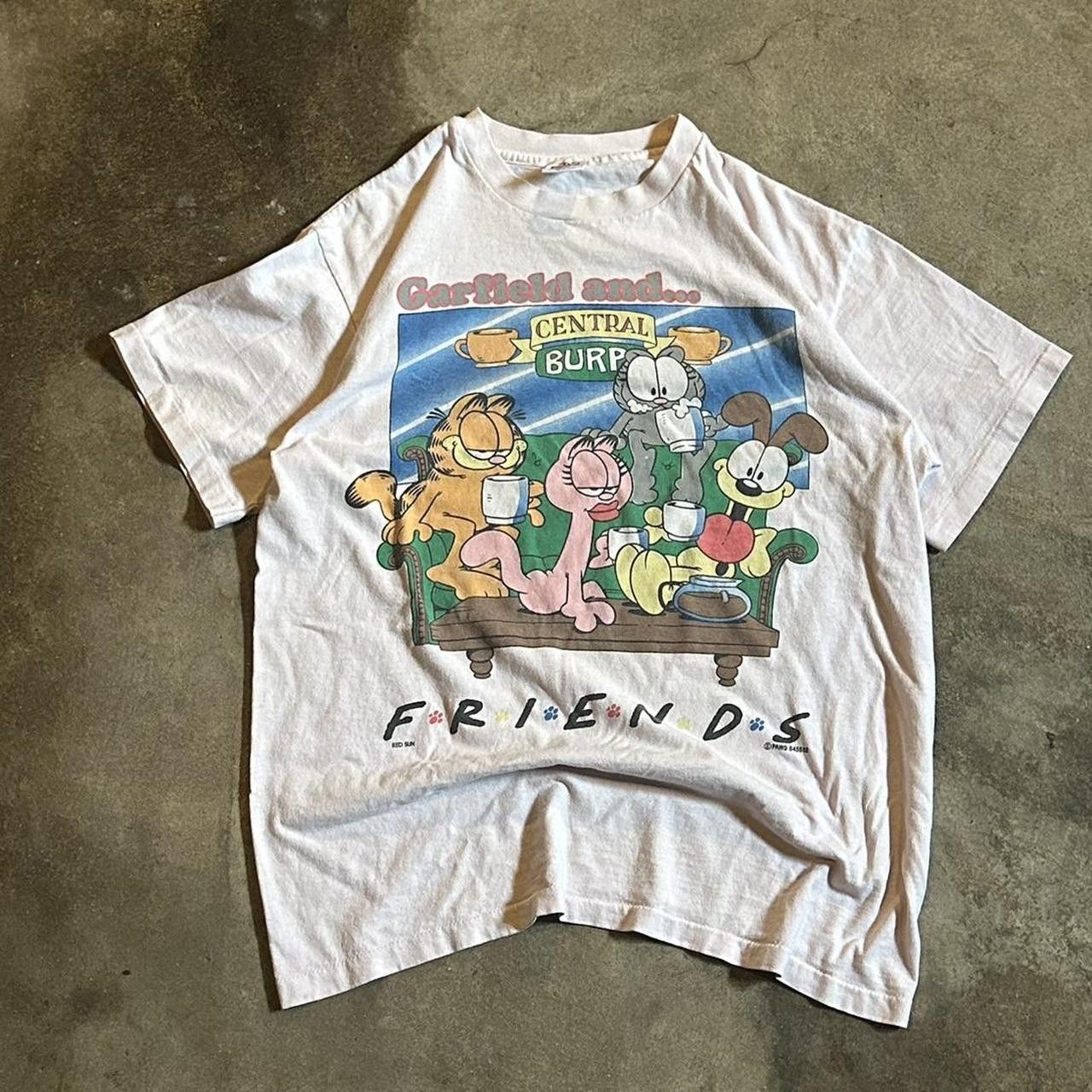 Anvil 1990’s Garfield and Friends Graphic Tee Size US L / EU 52-54 / 3 - 2 Thumbnail