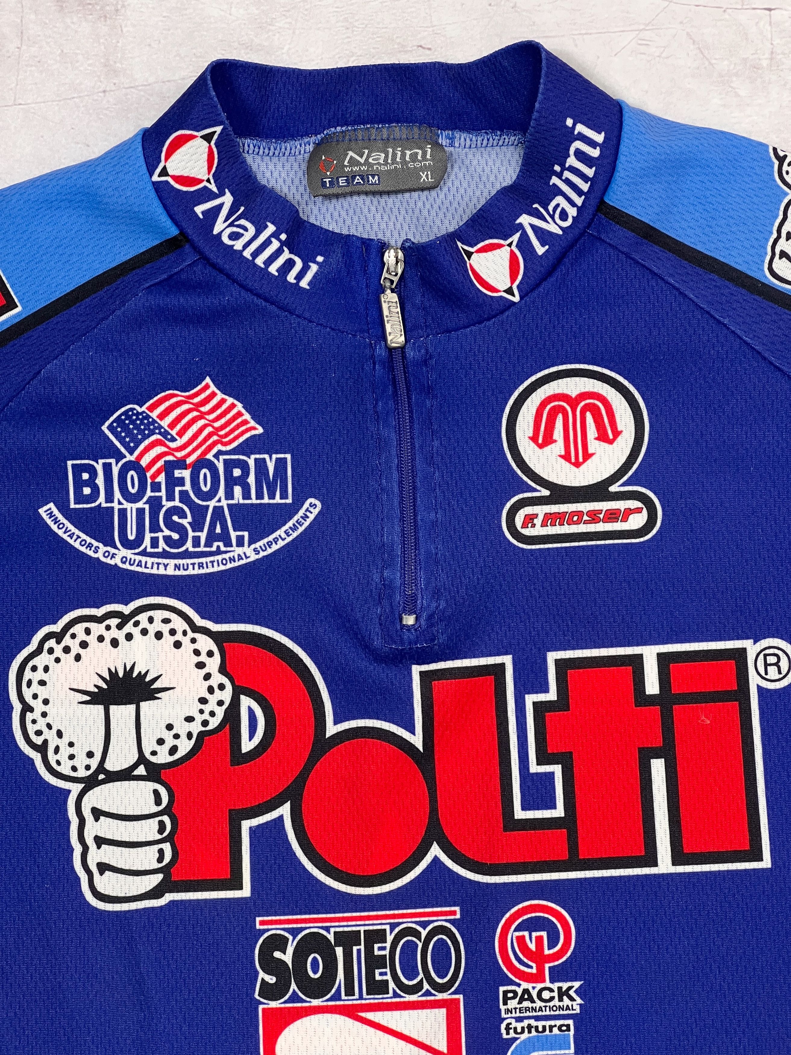 Vintage Vintage Nalini Polti Cycling Jersey Bio - Form USA Size US M / EU 48-50 / 2 - 3 Thumbnail