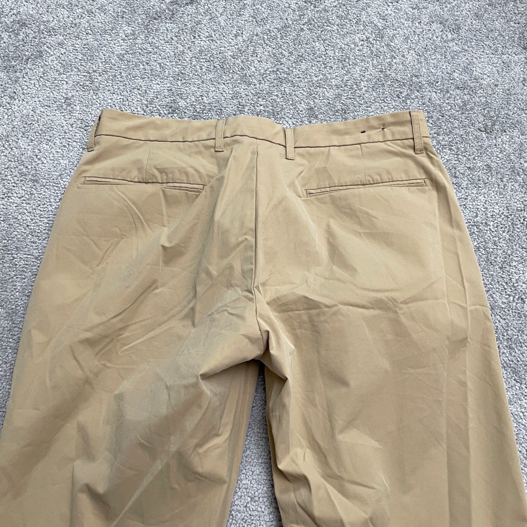 J.Crew J.Crew Thompson Flex Tapered Leg Pants Mens 32x32 Khaki Brown Flat Front Classic Size US 32 / EU 48 - 4 Thumbnail