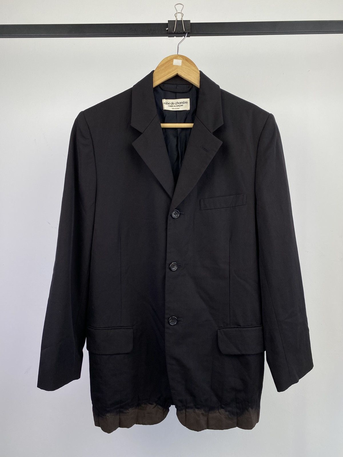 Comme des Garcons Vintage 90’s Comme des Garcons Bleached Blazer Jacket Size US M / EU 48-50 / 2 - 1 Thumbnail