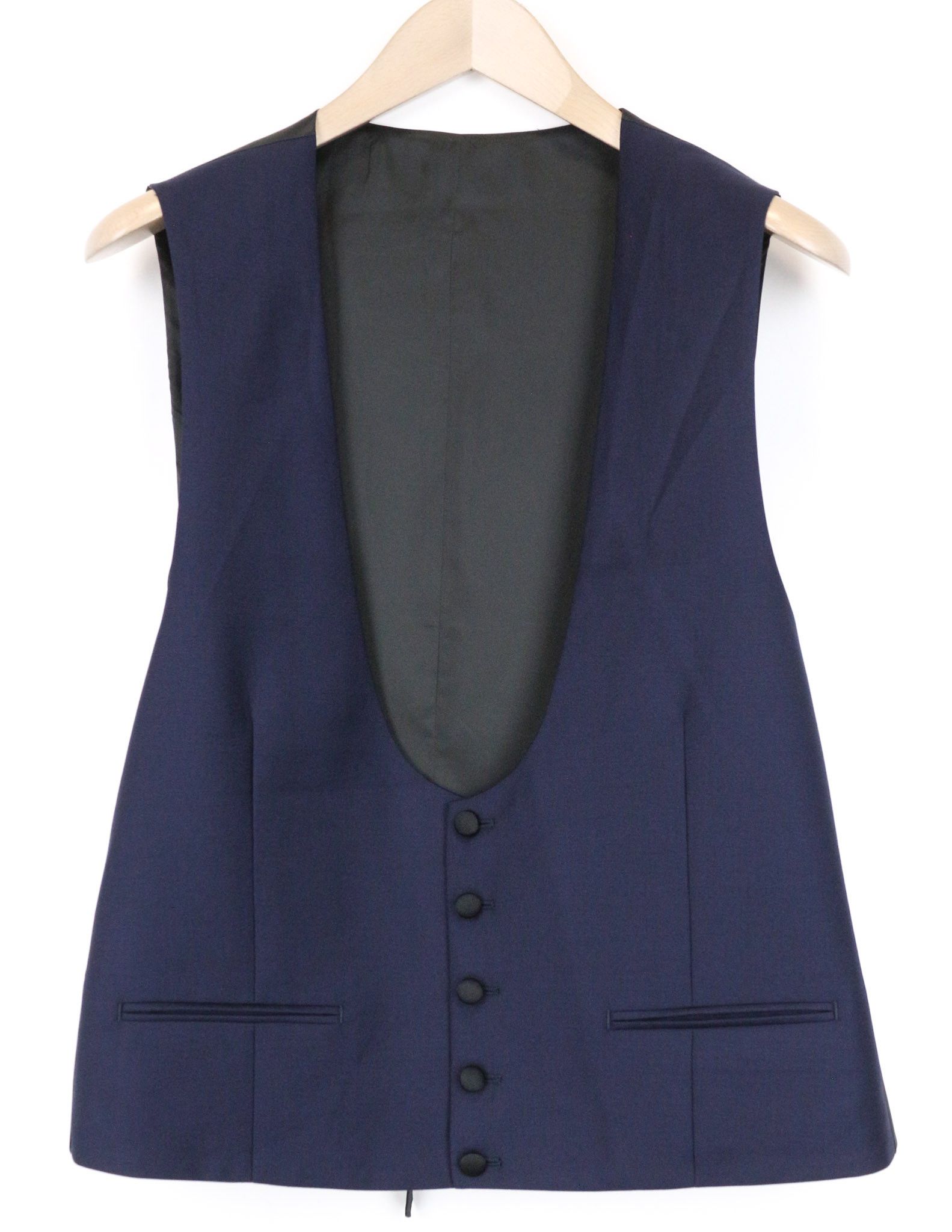 Suitsupply LAZIO TUX UK42R Blue Wool S130s 3Pc Suit 75237 Size 42R - 6 Thumbnail