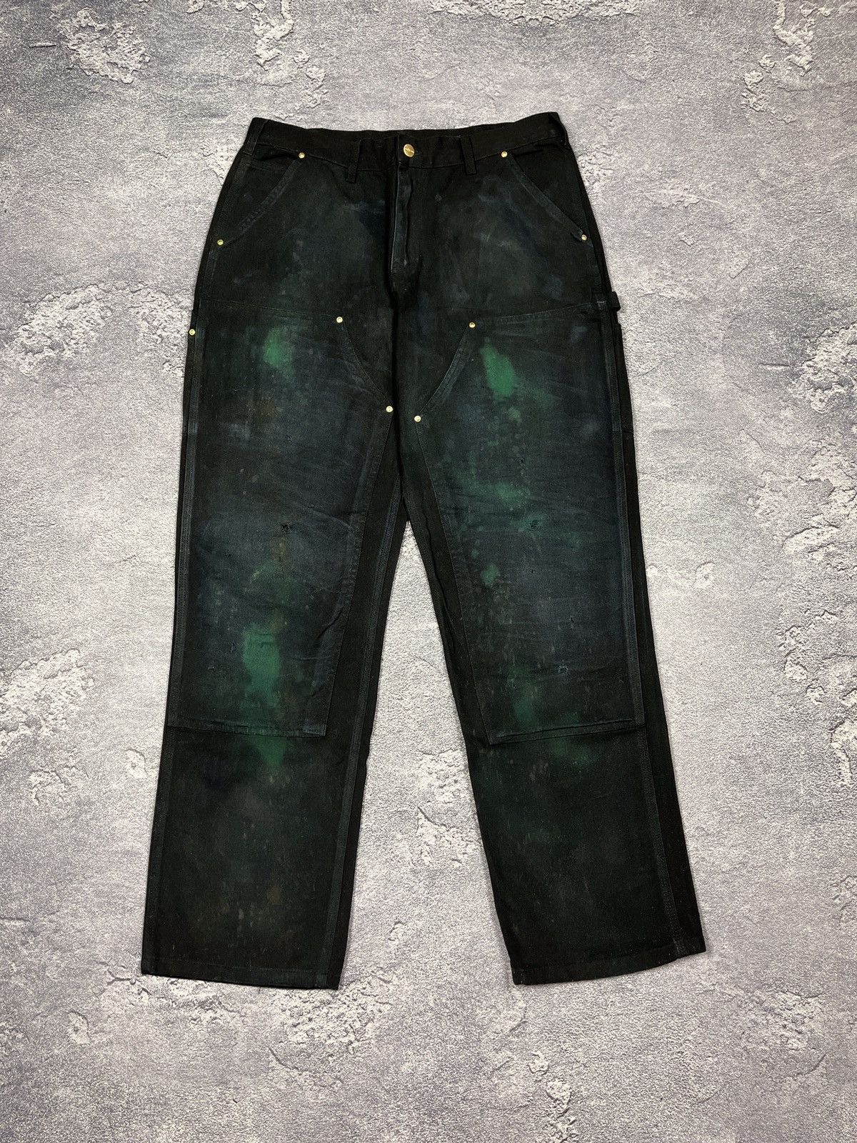 Carhartt × Vintage Vintage Distressed Carhartt Double Knee Black Size US 34 / EU 50 - 1 Thumbnail