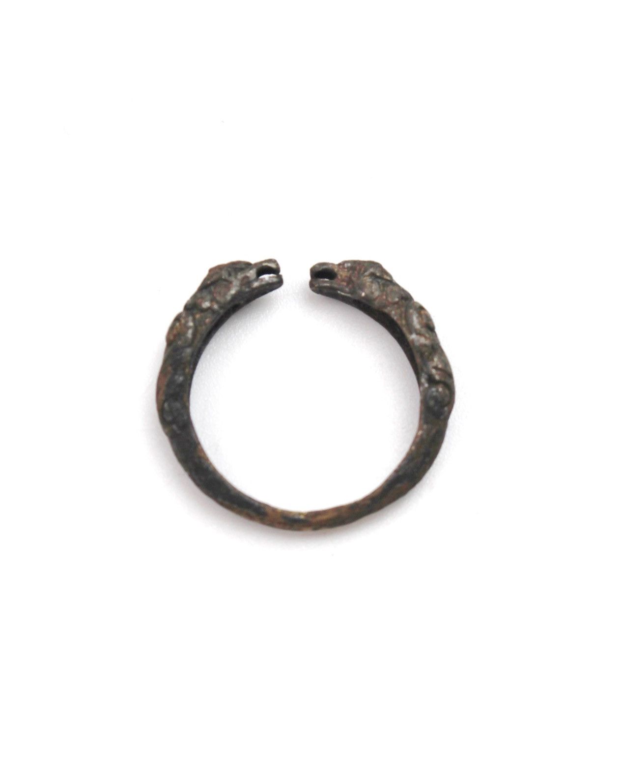 Vintage 1980S ANCIENT ROMAN HUNTING DOGS PENANNULAR RING Size ONE SIZE - 1 Thumbnail