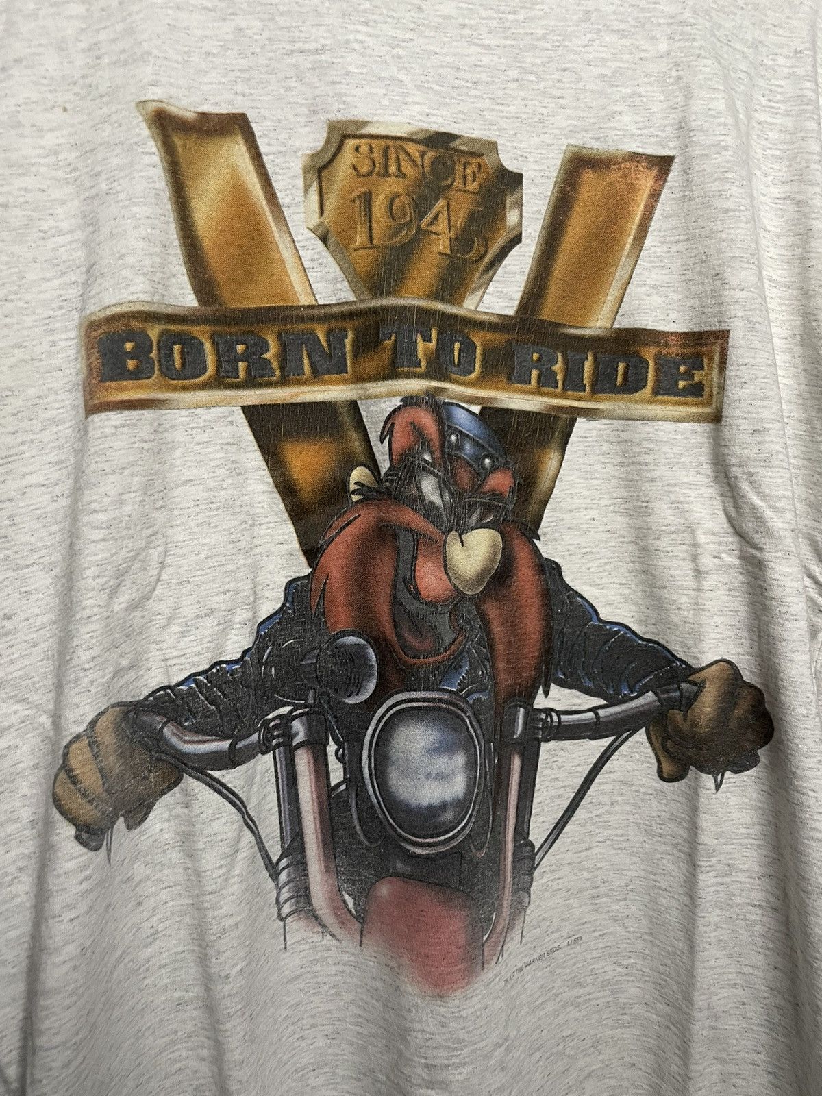 Vintage × Warner Bros Vintage 1996 yosemite sam born to ride 90s tshirt Size US M / EU 48-50 / 2 - 3 Thumbnail