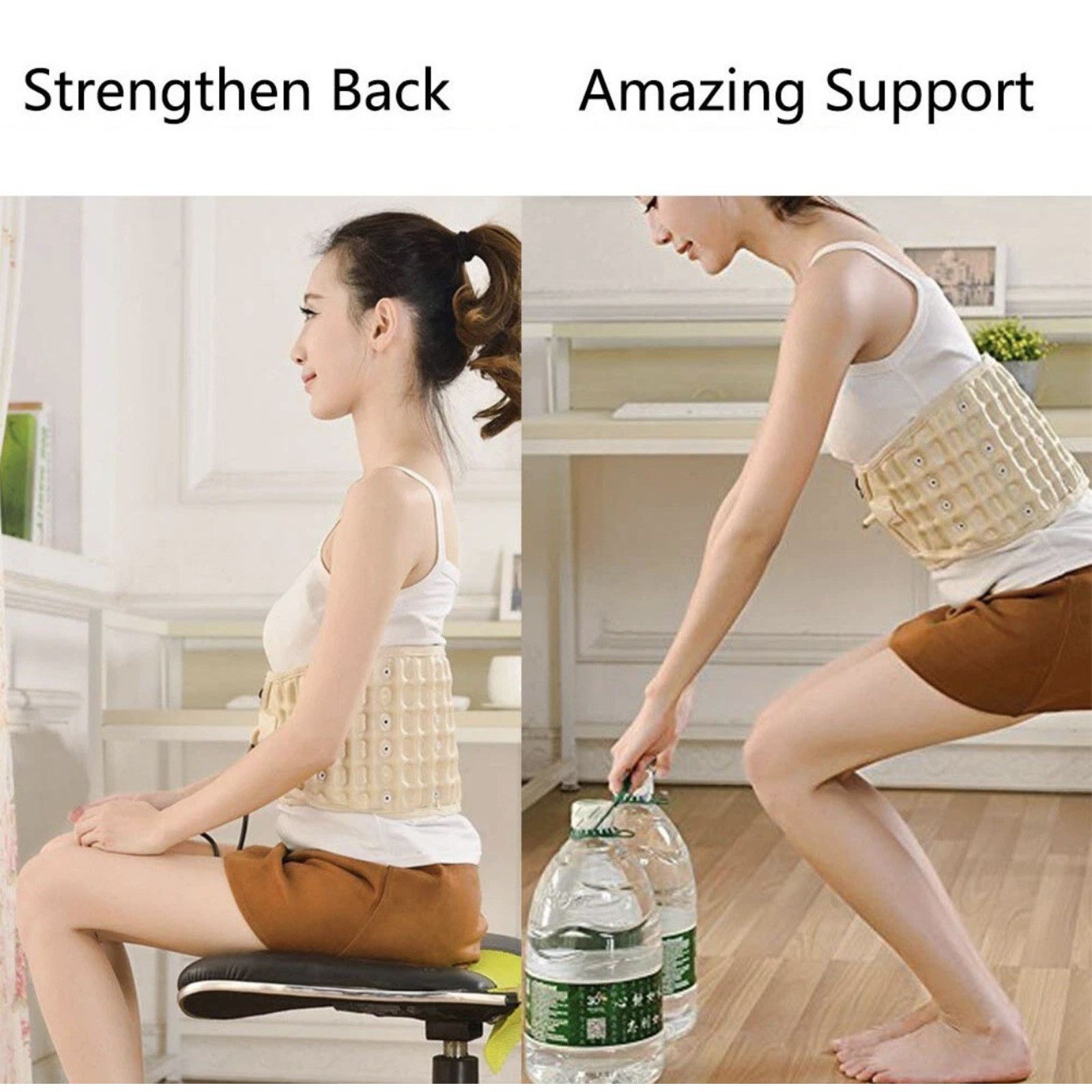 & Other Stories Decompression Belt Back Brace Lumbar Support ( ONLY BELT) Size ONE SIZE - 3 Thumbnail