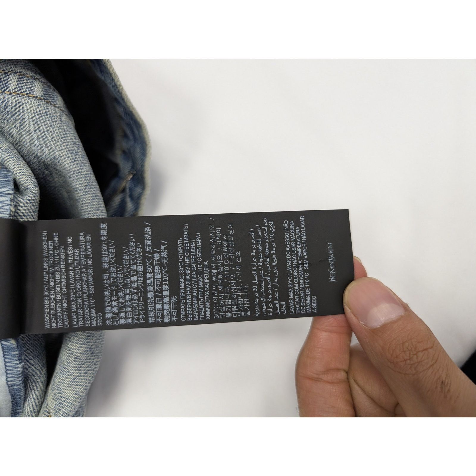 Saint Laurent Paris o1rshd1 Denim Short Straight in Florida Blue Size US 34 / EU 50 - 13 Thumbnail