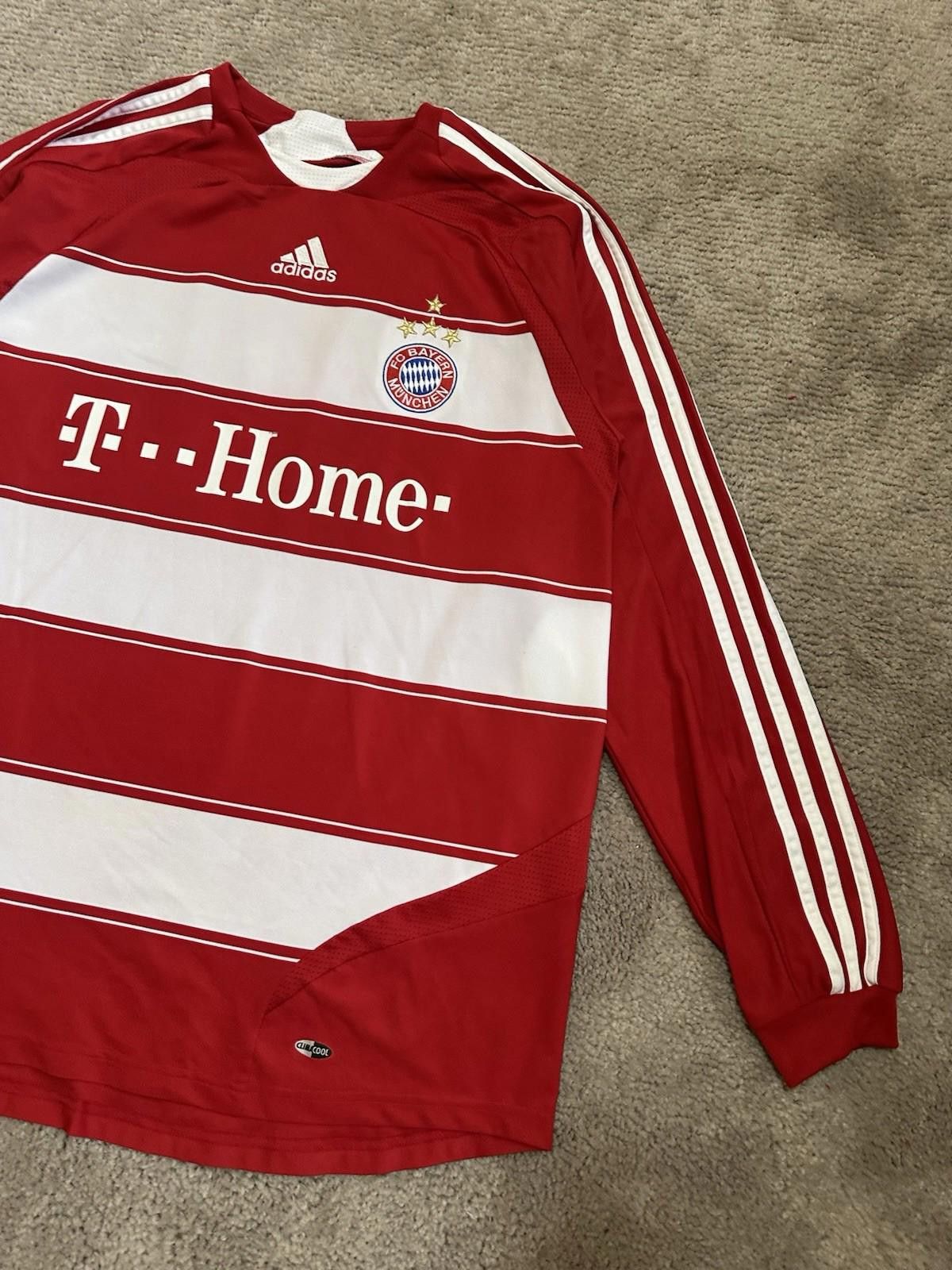 Adidas BAYERN MUNICH 2008 2009 L/SHOME FOOTBALL SHIRT SOCCER JERSEY Size US XL / EU 56 / 4 - 4 Thumbnail
