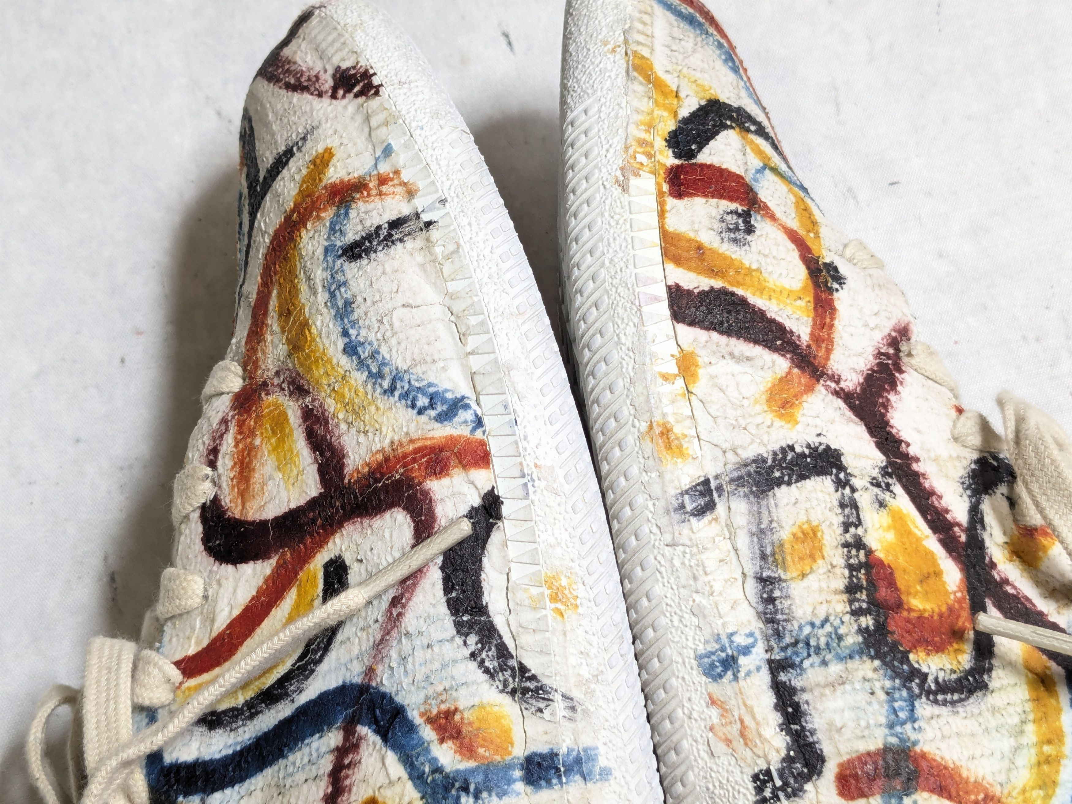 Maison Margiela Maison Margiela GAT Replica Paint Splatter White 10 43 Lows Size US 10 / EU 43 - 11 Thumbnail