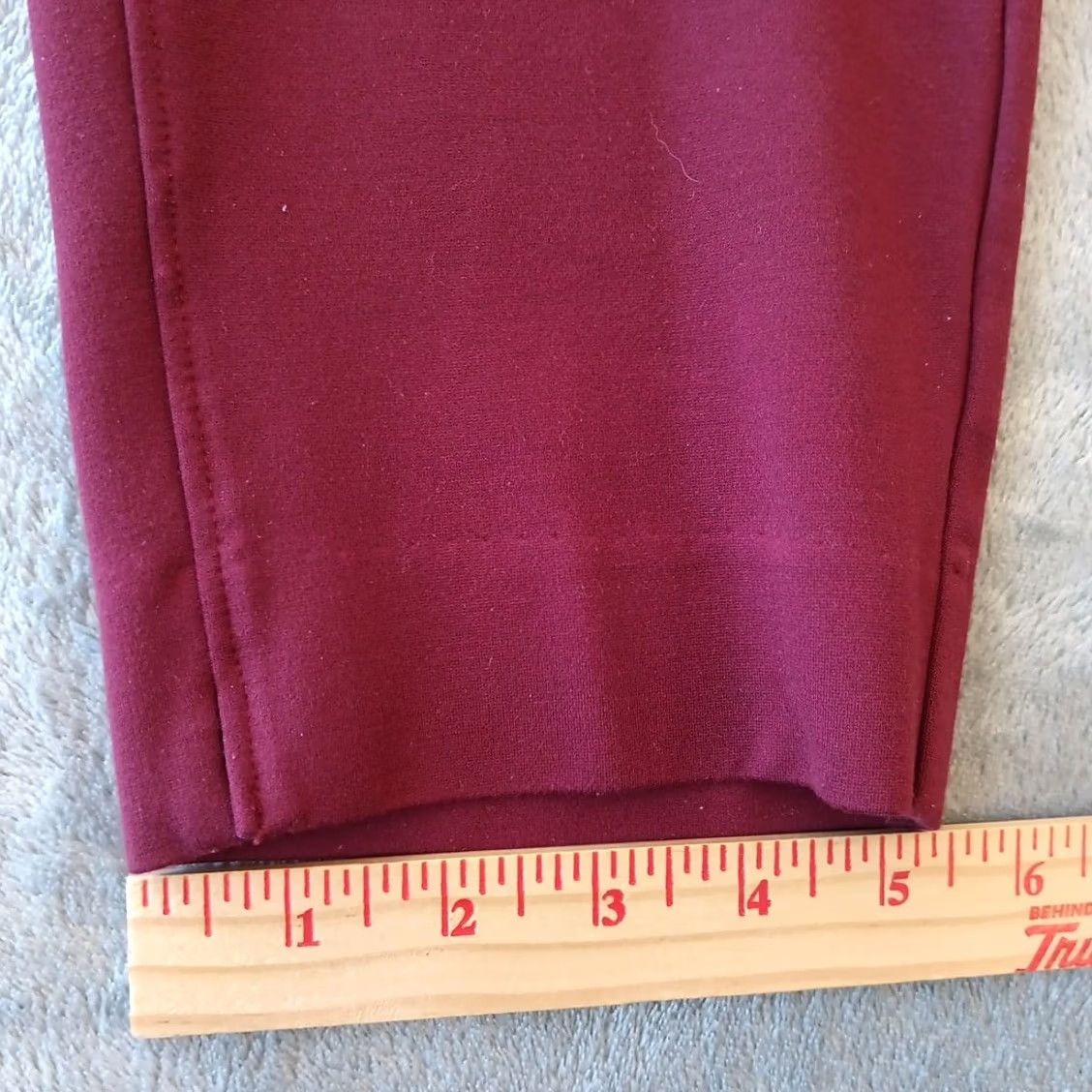 Vintage Chico's Womens Ankle Pants Skinny Stretch Pull On Red Maroon Size 20 Tall Size 42" / US 20 - 6 Thumbnail