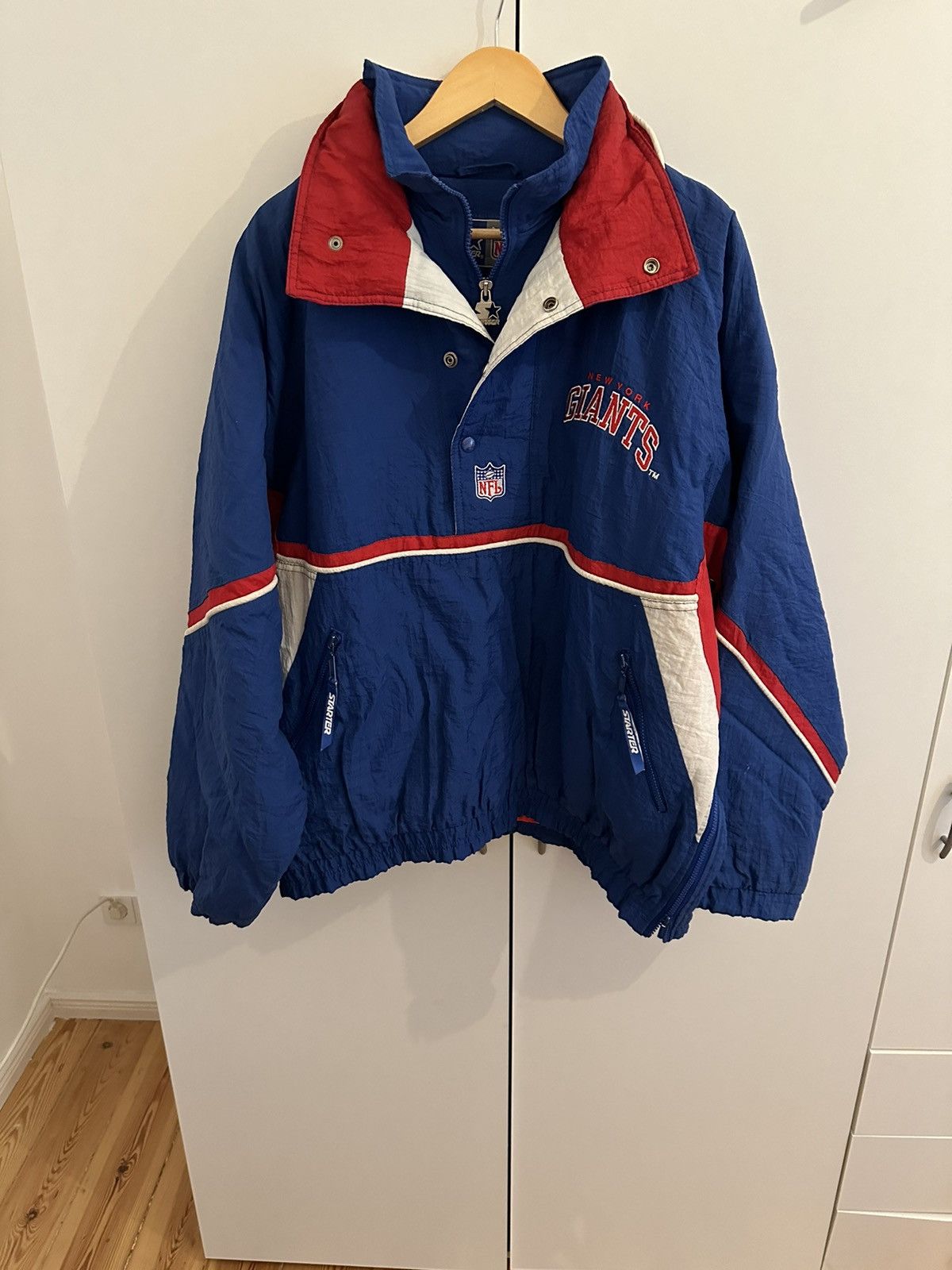 Starter Starter Jacke New York Giants Size L NFL Retro Giants Jacket Size US L / EU 52-54 / 3 - 3 Thumbnail