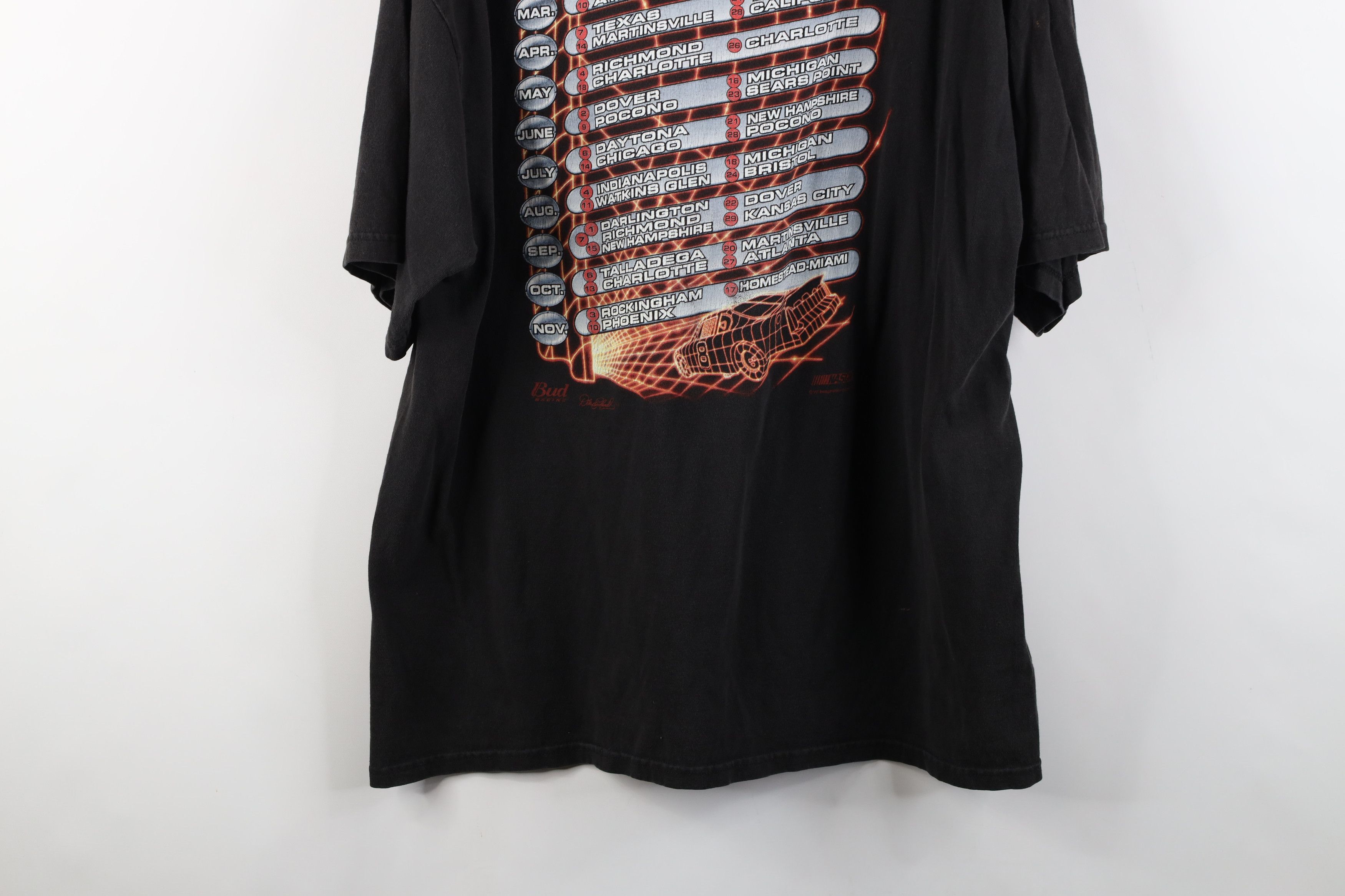 Vintage Vintage Y2K 2002 NASCAR Jr Racing Budweiser T-Shirt Size US XL / EU 56 / 4 - 15 Thumbnail