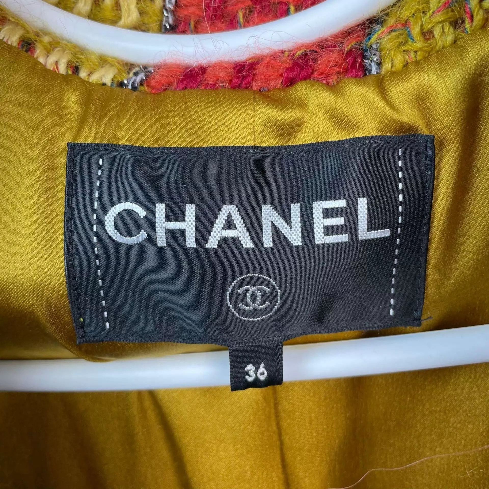 Chanel Chanel 18 Burger tweed check long coat 36 Size XS / US 0-2 / IT 36-38 - 3 Thumbnail