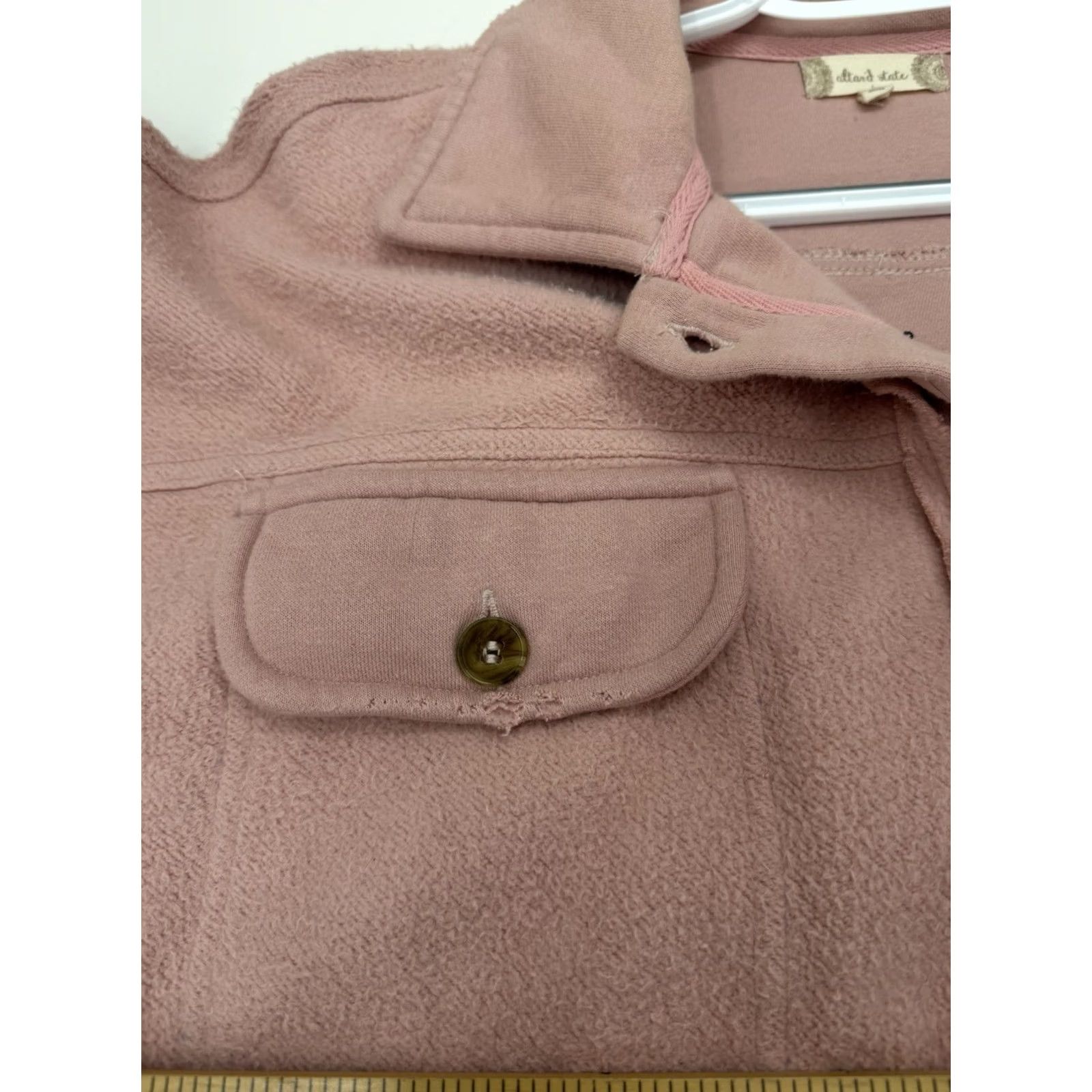 Vintage VINTAGE Altar'd State Womens Shacket Plaid Pink Oversized Button Up Mid-Length Jacket Womens Size L / US 10 / IT 46 - 5 Thumbnail