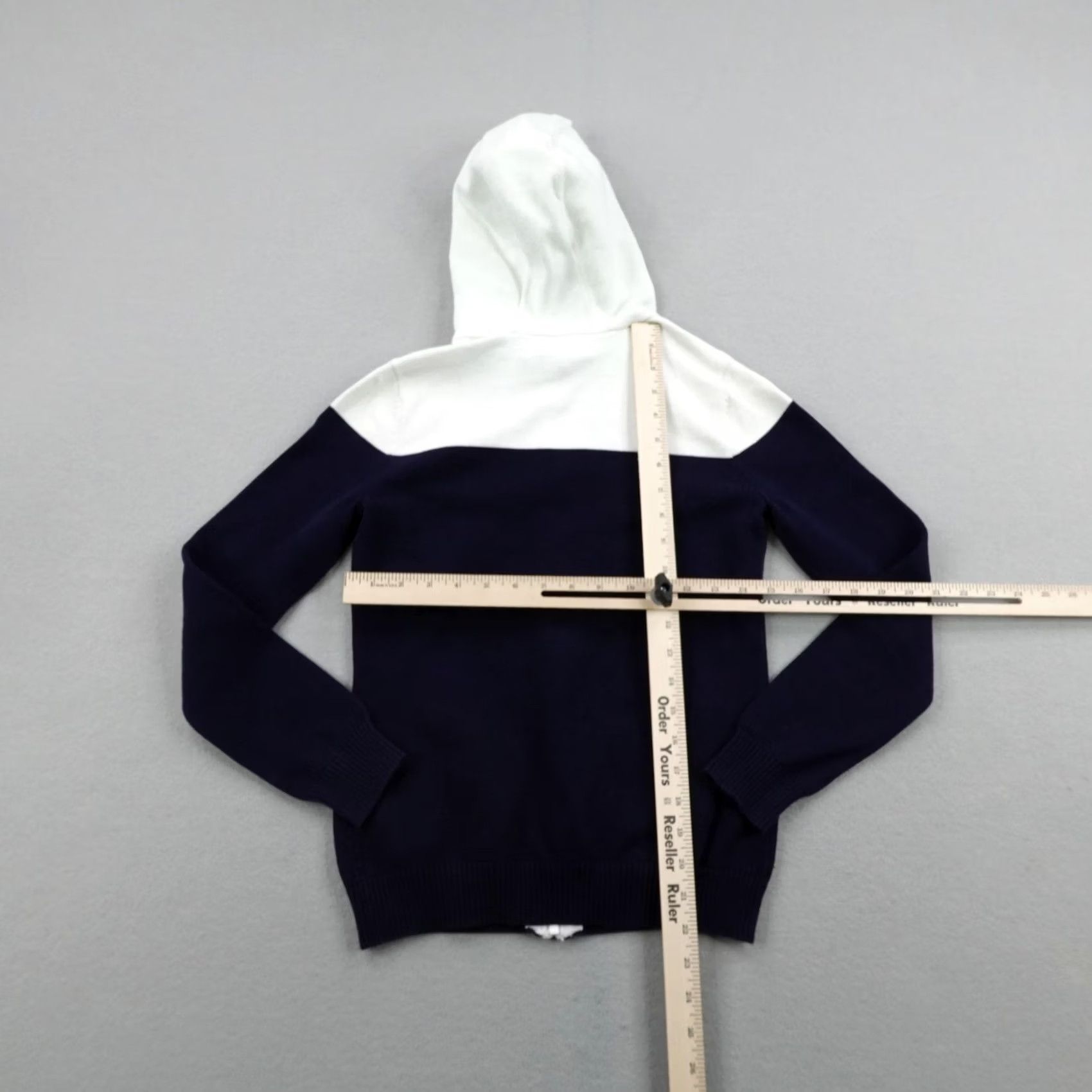 Ralph Lauren Lauren Ralph Lauren Hoodie Womens Medium Blue White Full Zip Sweatshirt Active Size M / US 6-8 / IT 42-44 - 4 Thumbnail