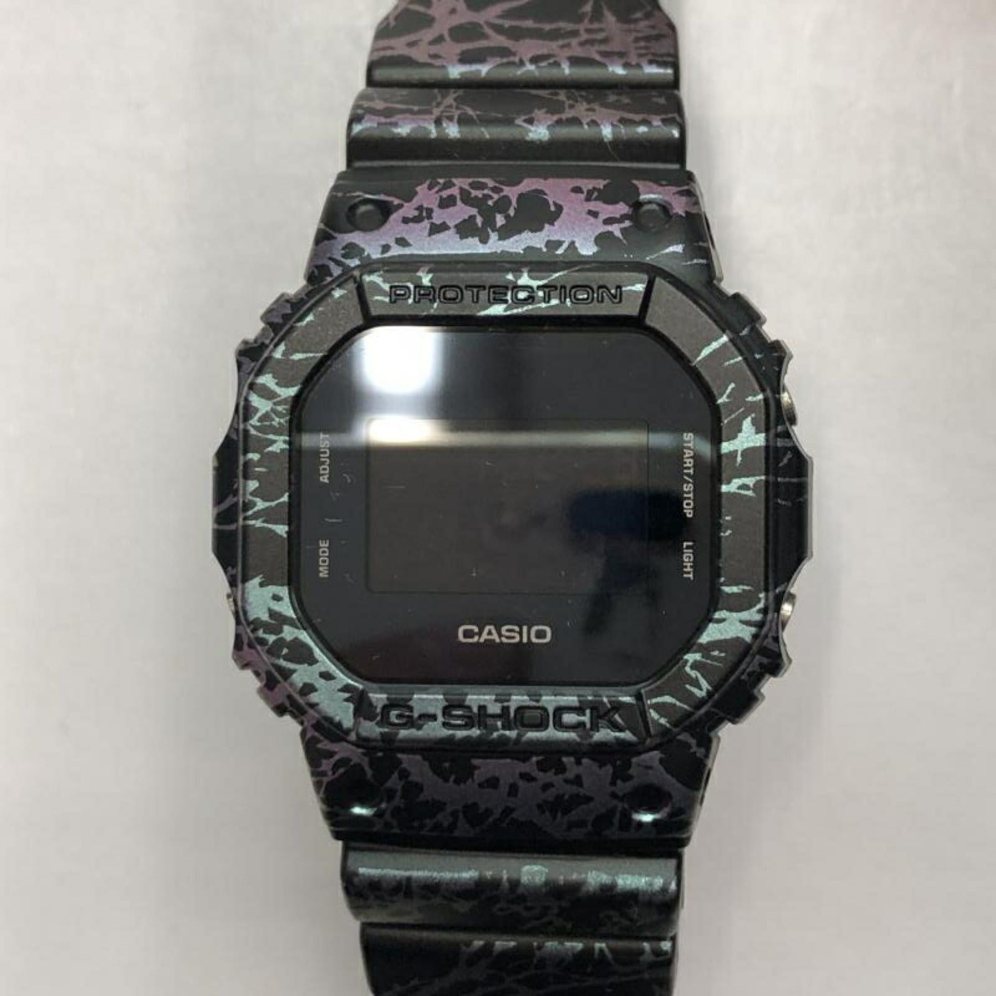 image of Casio G-Shock Watch Polarized Marble Series Dw-5600Pm-1 in Black, Women's