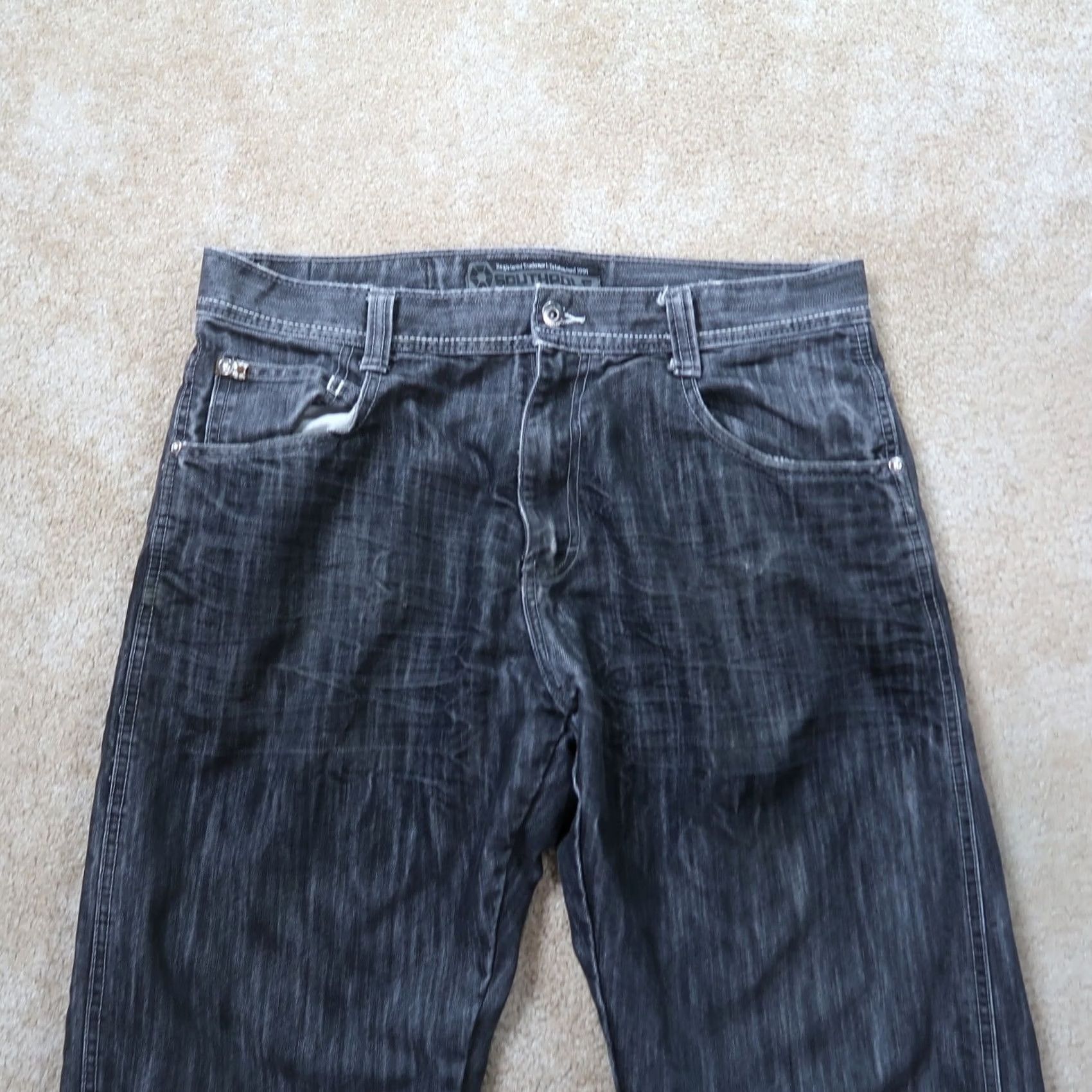 Southpole VINTAGE Southpole Jeans Mens 36x31 Black Denim Loose Baggy Fit Hip Hop Jeans Mens 36x31 Black Denim Hip Hop Boys? Size US 36 / EU 52 - 2 Thumbnail