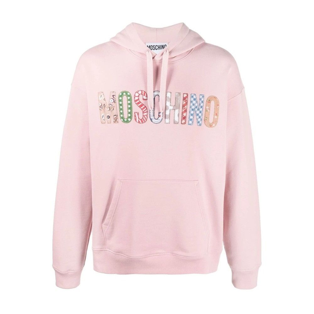 Moschino o1y0225 Logo Hoodie in Pink Size US M / EU 48-50 / 2 - 1 Thumbnail