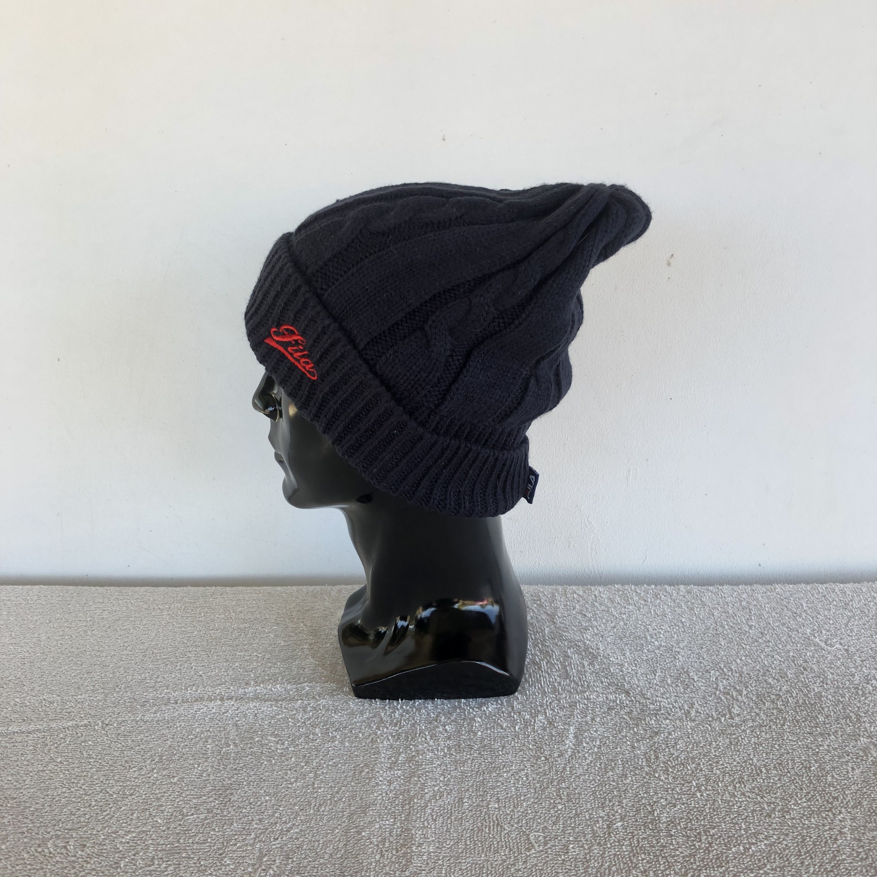 Fila Vintage 90 Fila Golf Beanie Knit Crochet Snow Caps Hats Size ONE SIZE - 4 Thumbnail