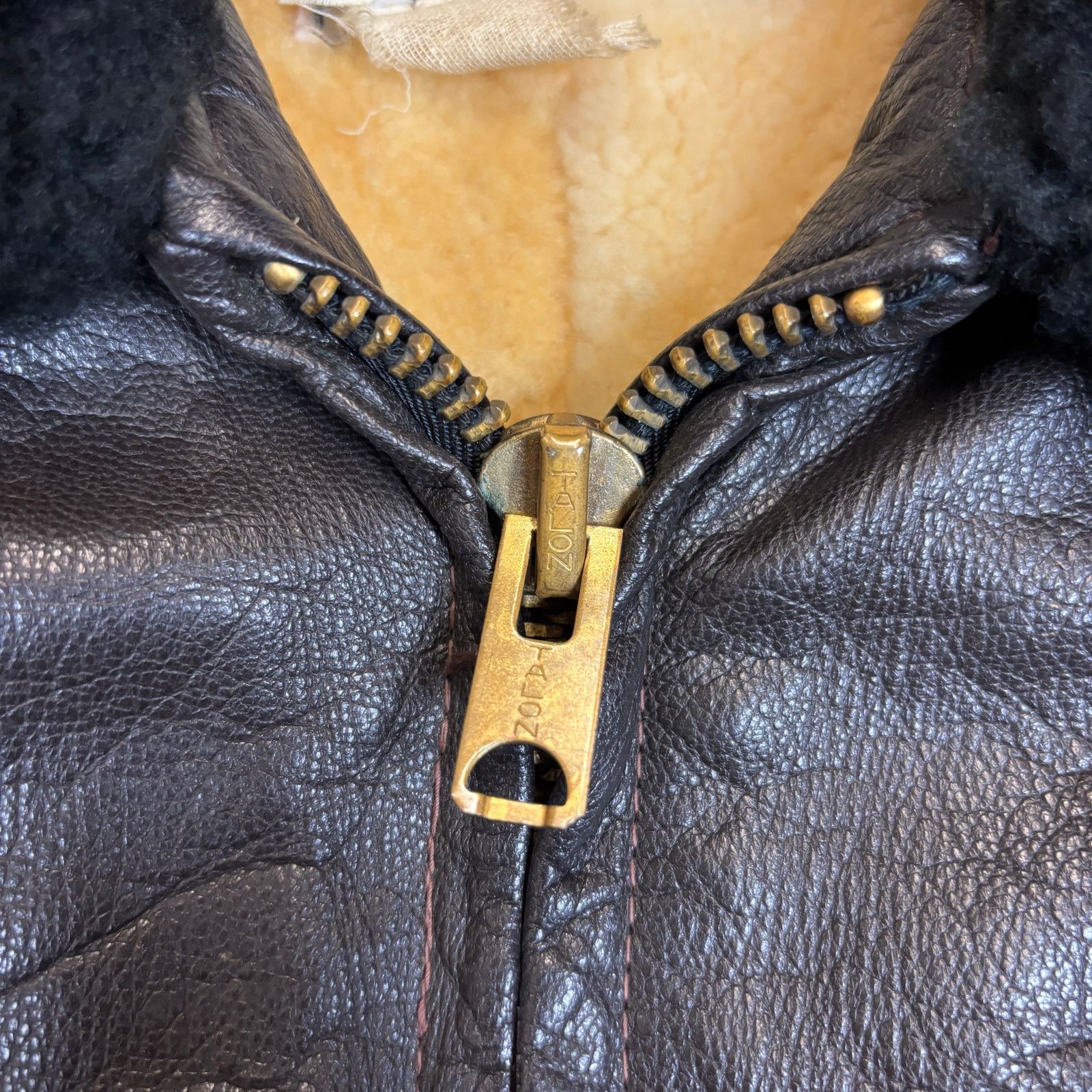 L.L. Bean Vintage 60s LL Bean Goatskin Leather Lambswool Jacket L Size US L / EU 52-54 / 3 - 10 Thumbnail