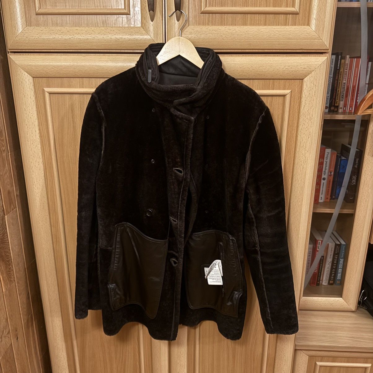 Armani Collezioni Armani Collezioni 100% Sheepskin Shearling Leather Jacket Size US L / EU 52-54 / 3 - 5 Thumbnail