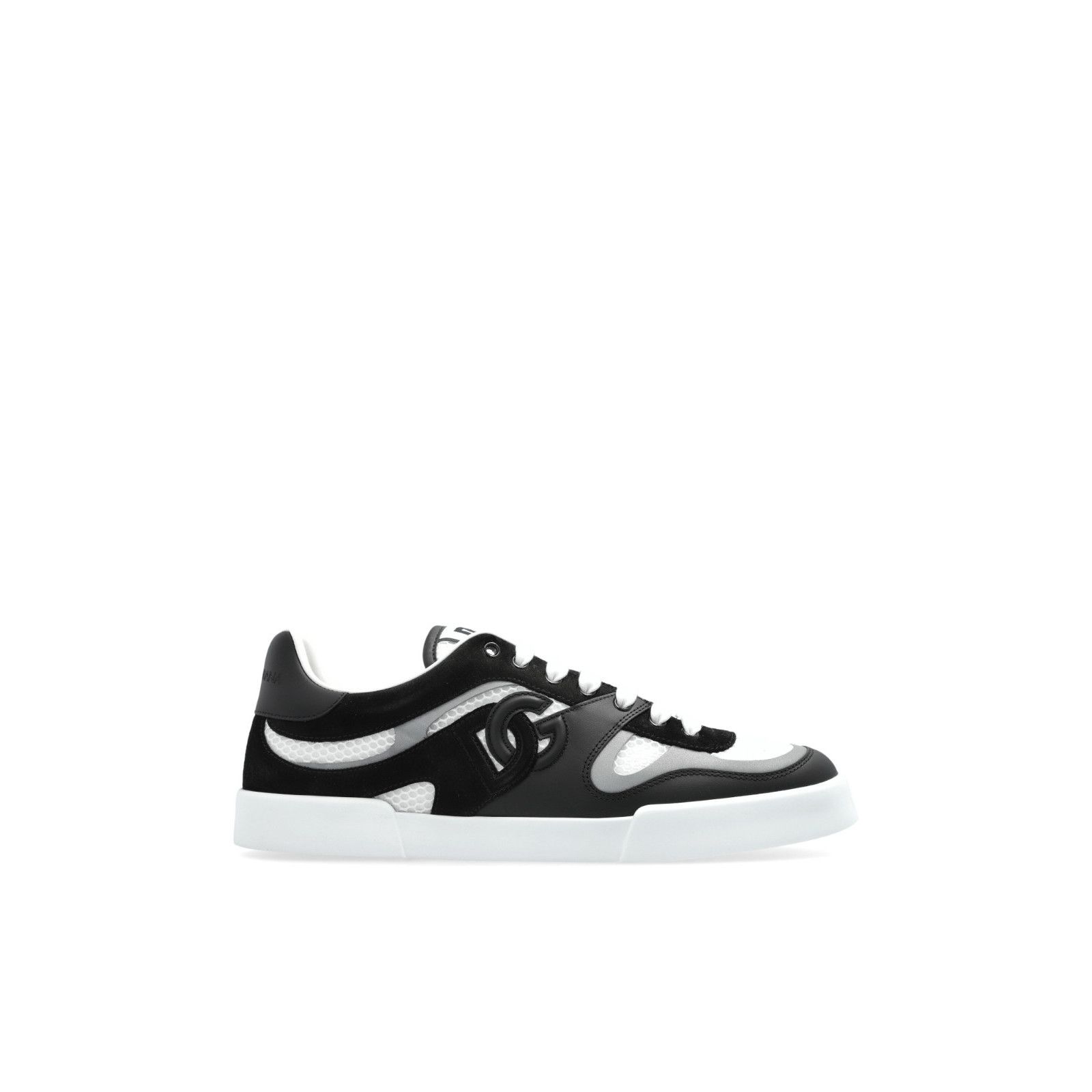 DOLCE&GABBANA Portofino Black White Leather New & Authentic