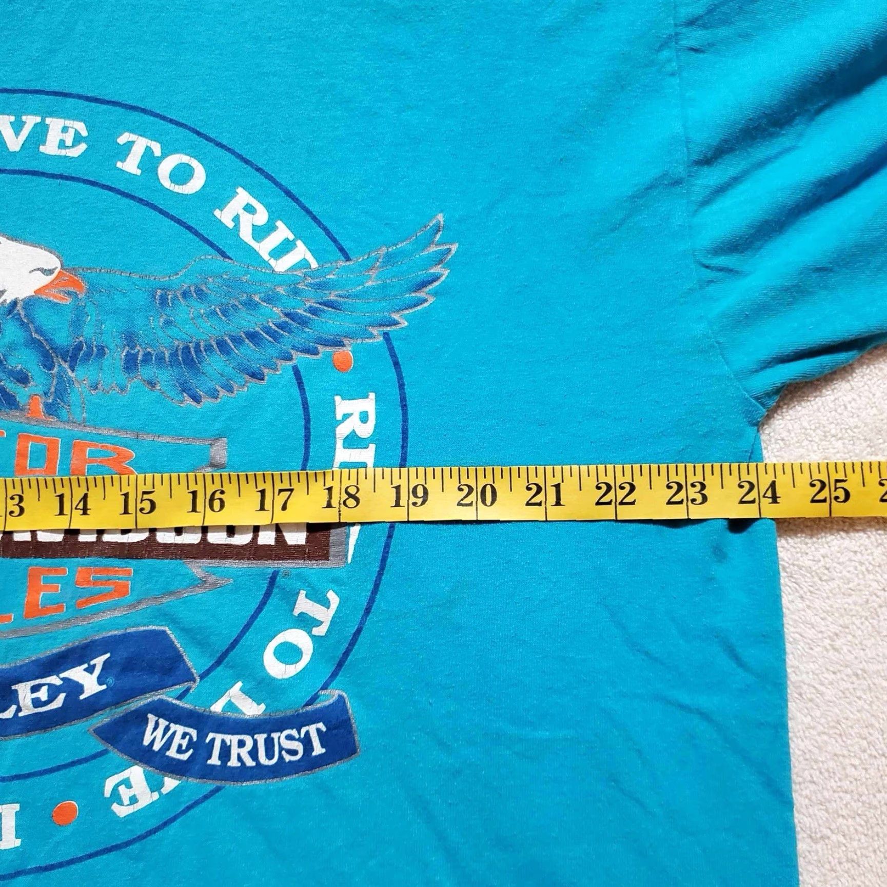 Harley Davidson VINTAGE Harley-Davidson T Shirt XL Blue 80s USA Made St Louis MO Single Stitch Mens Vintage Harley-Davidson Shirt 80s Size US XL / EU 56 / 4 - 5 Thumbnail