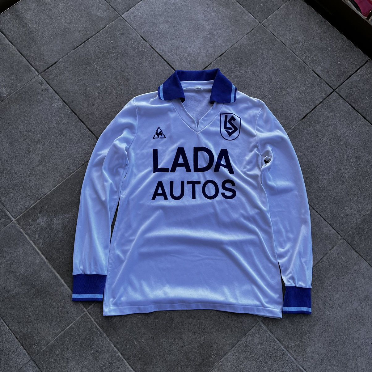 Le Coq Sportif Vintage 1982–83 FC Lausanne-Sport Home Jersey Le Coq Sportif Size US M / EU 48-50 / 2 - 1 Thumbnail