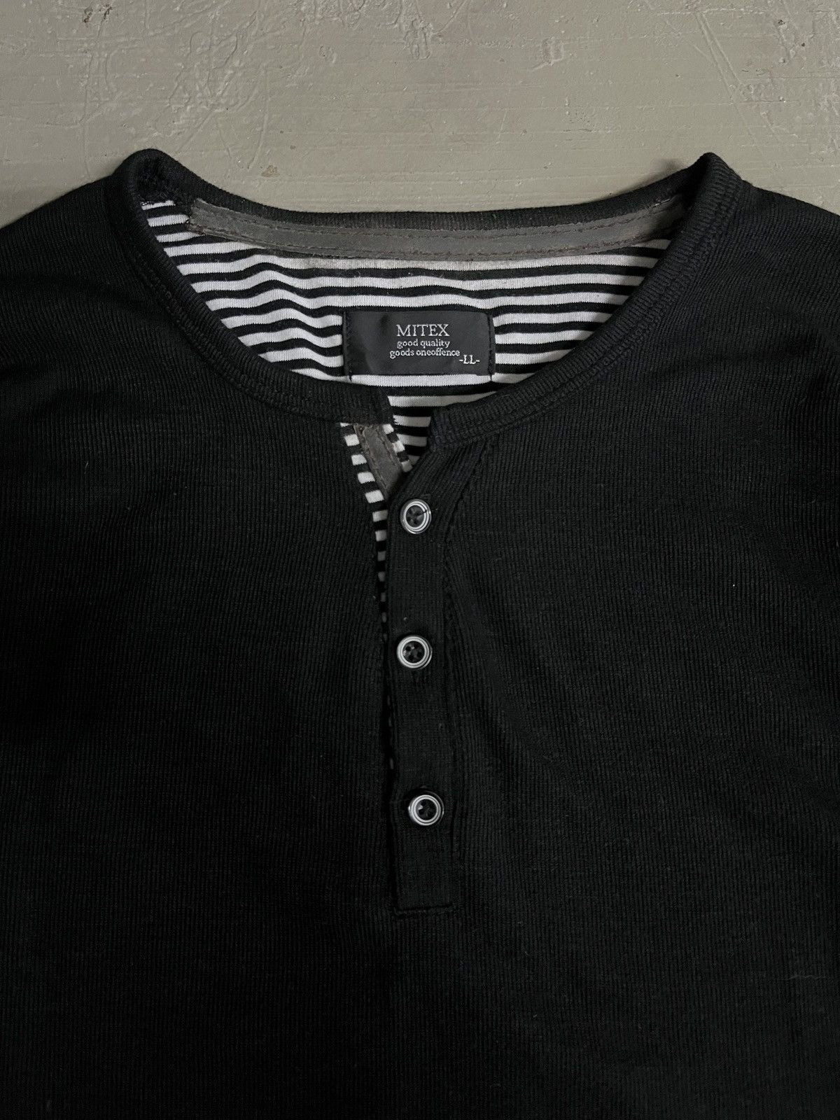 Greg Lauren Black Kurt Cobain LS Henley Inspired by RRL GREG LAUREN Size US M / EU 48-50 / 2 - 3 Thumbnail