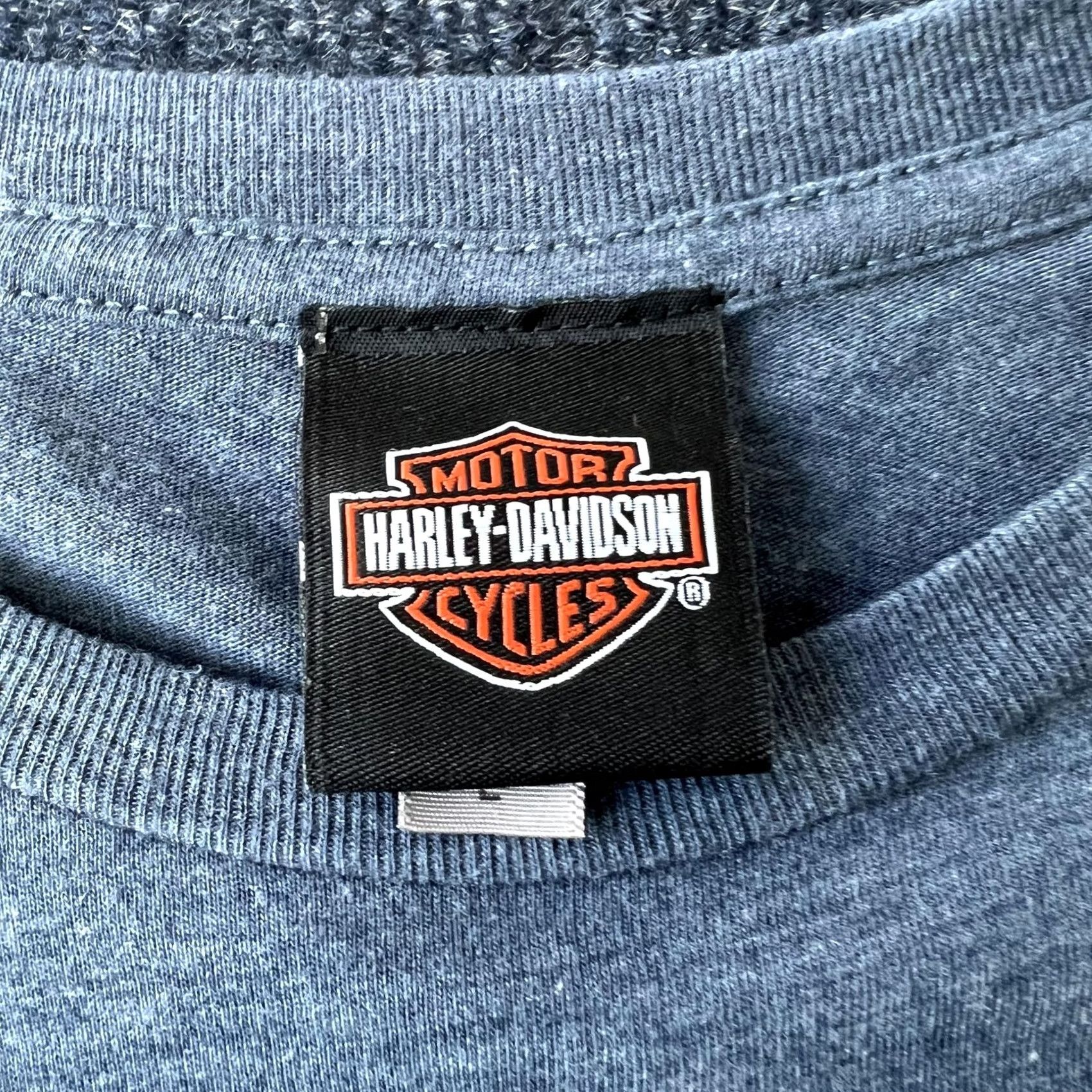 Harley Davidson Harley-Davidson Shirt Mens Large Blue Eagle Graphic Fort Myers Florida 1903 Size US L / EU 52-54 / 3 - 3 Thumbnail