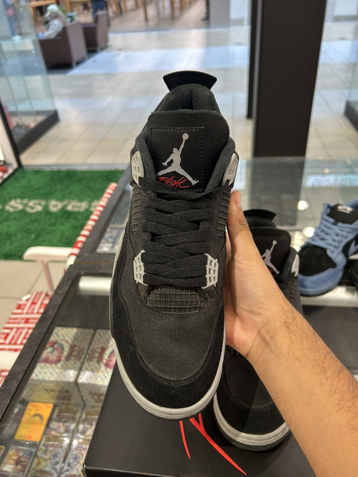 Jordan Brand Jordan 4 black canvas Size US 9.5 / EU 42-43 - 6 Thumbnail