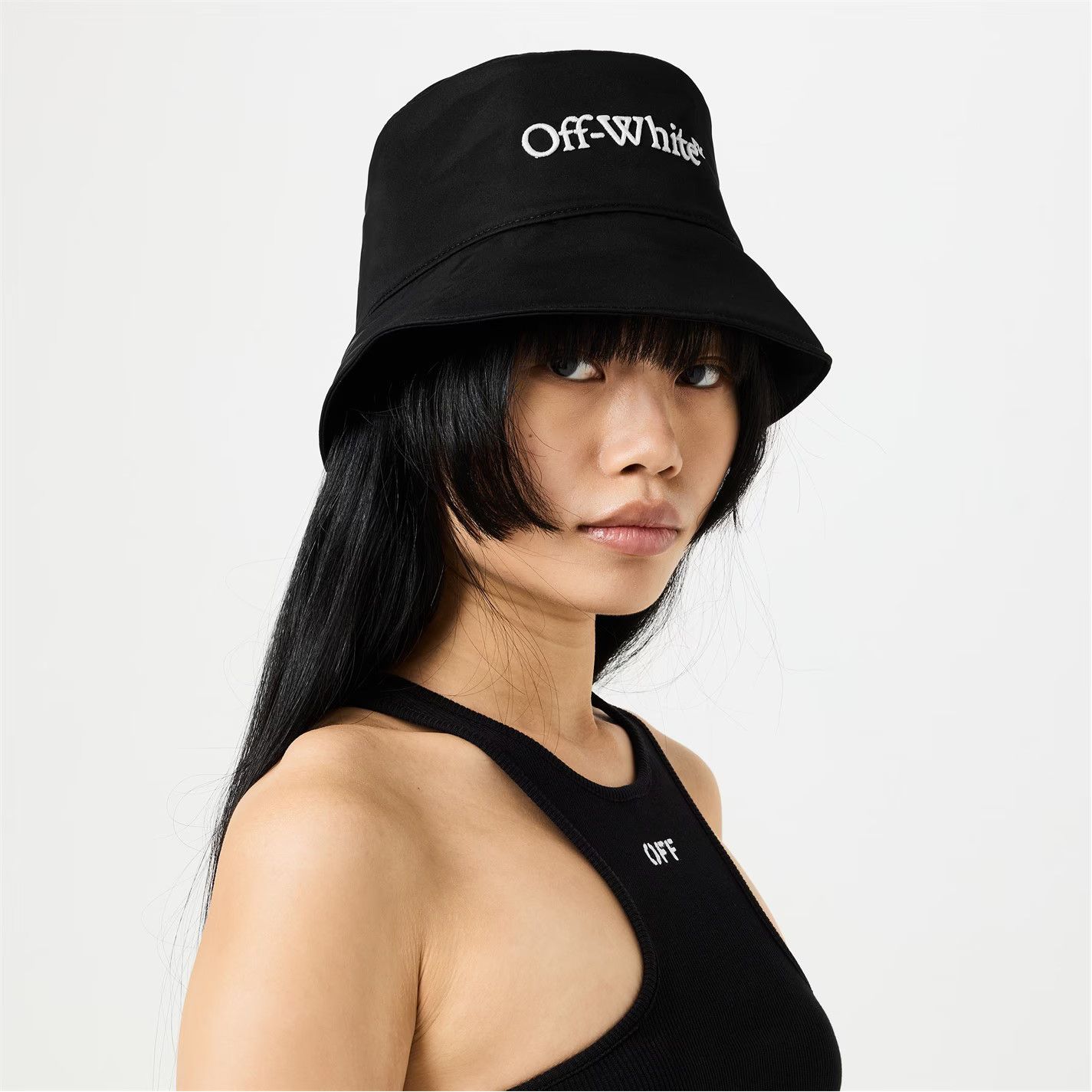 Off-White o1g2r1mq0125 Size: OS / Bucket Hat / Cap in Black & White Size ONE SIZE - 2 Thumbnail