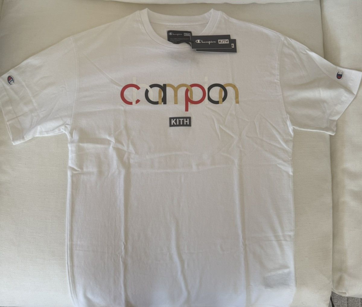Champion × Kith Kith x Champion Double Logo Tee Size US M / EU 48-50 / 2 - 2 Thumbnail