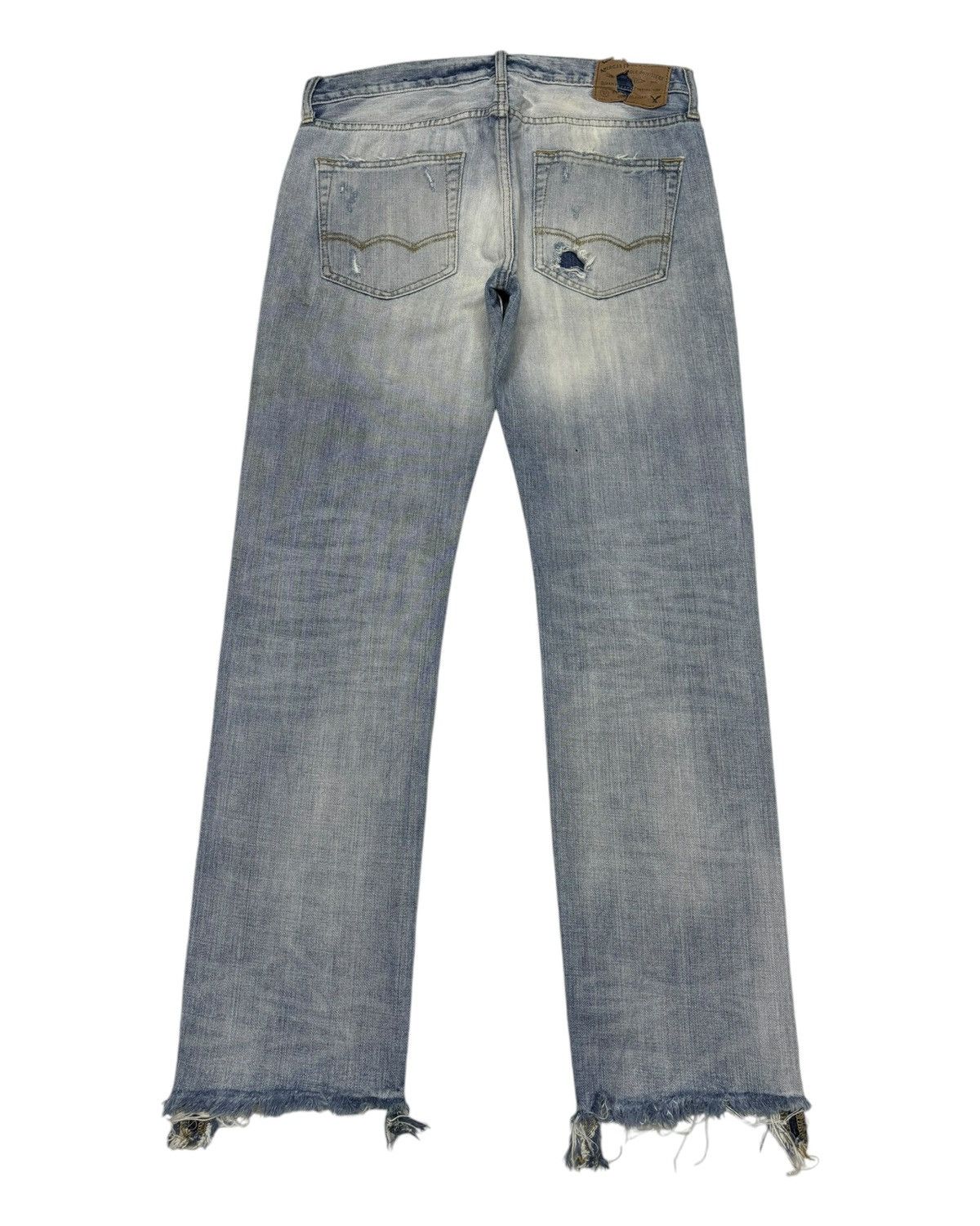 Japanese Brand × Vintage Vintage Ripped Distressed Denim Jeans American Eagle Slim Size US 33 - 2 Thumbnail