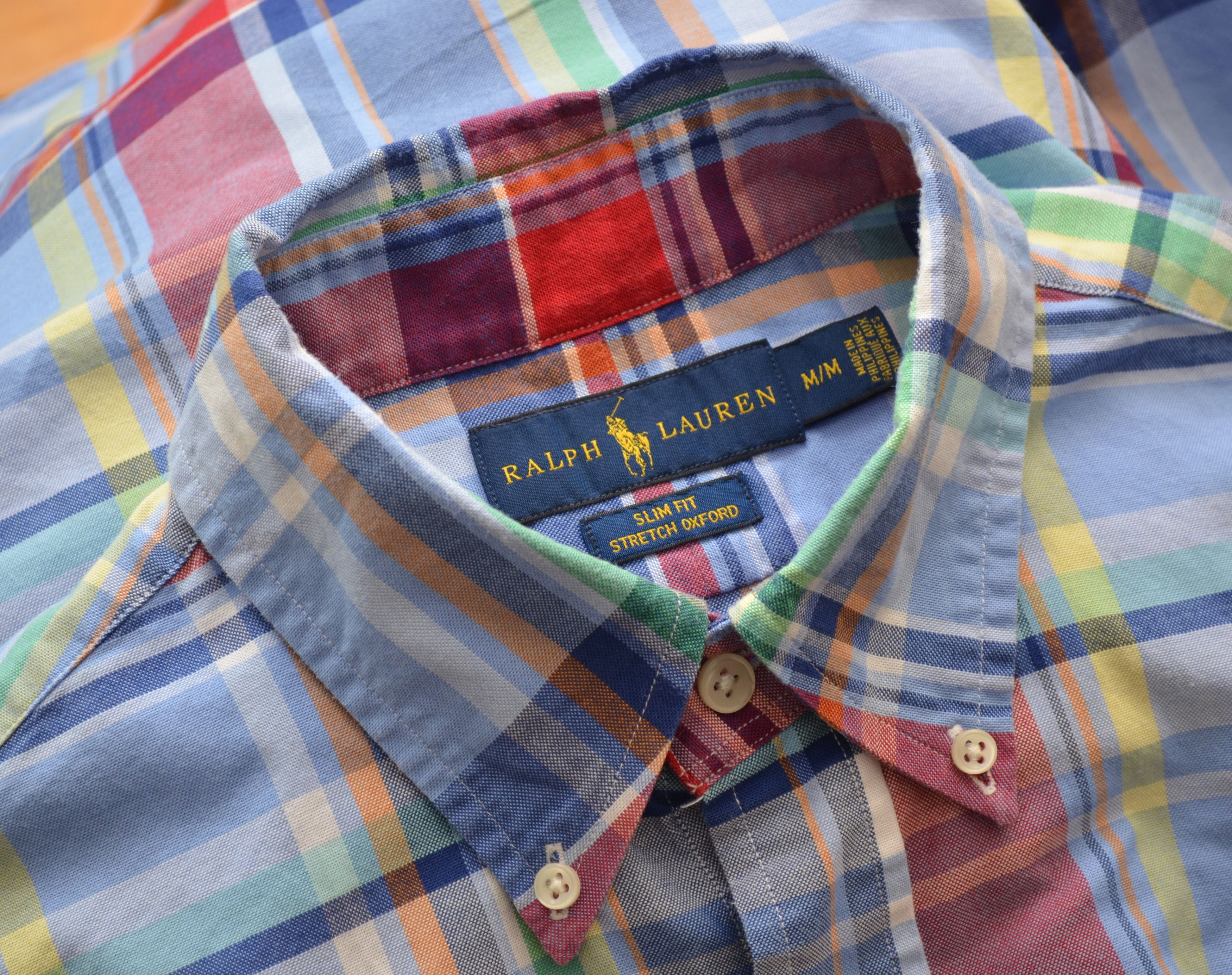 Designer × Polo Ralph Lauren Polo Ralph Lauren Slim Fit Multicolor Check Oxford Shirt Size US M / EU 48-50 / 2 - 9 Thumbnail